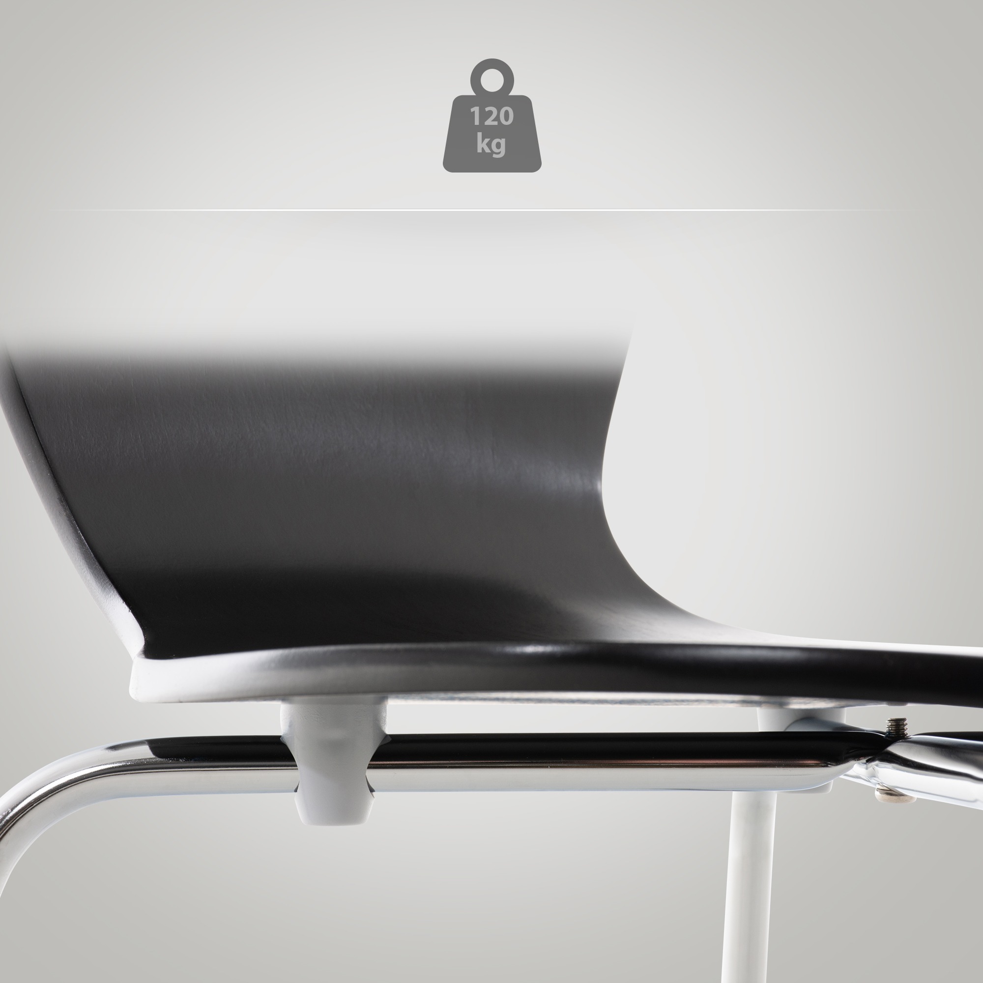 Lot de 16 chaises visiteur empilables Calisto