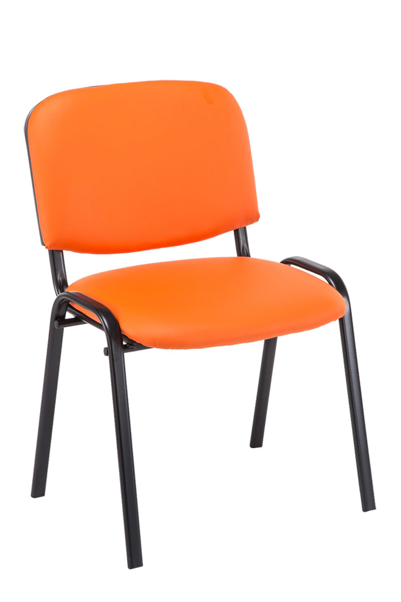 Lot de 12 chaises de visiteur Ken en similicuir