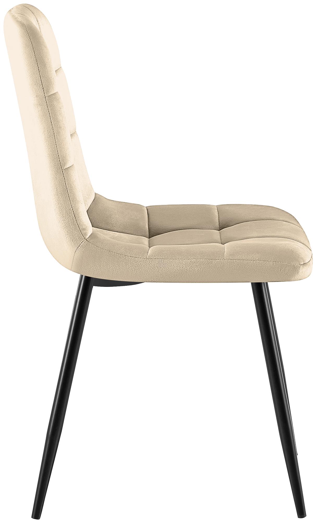 Chaise de salle a manger Antibes en velours