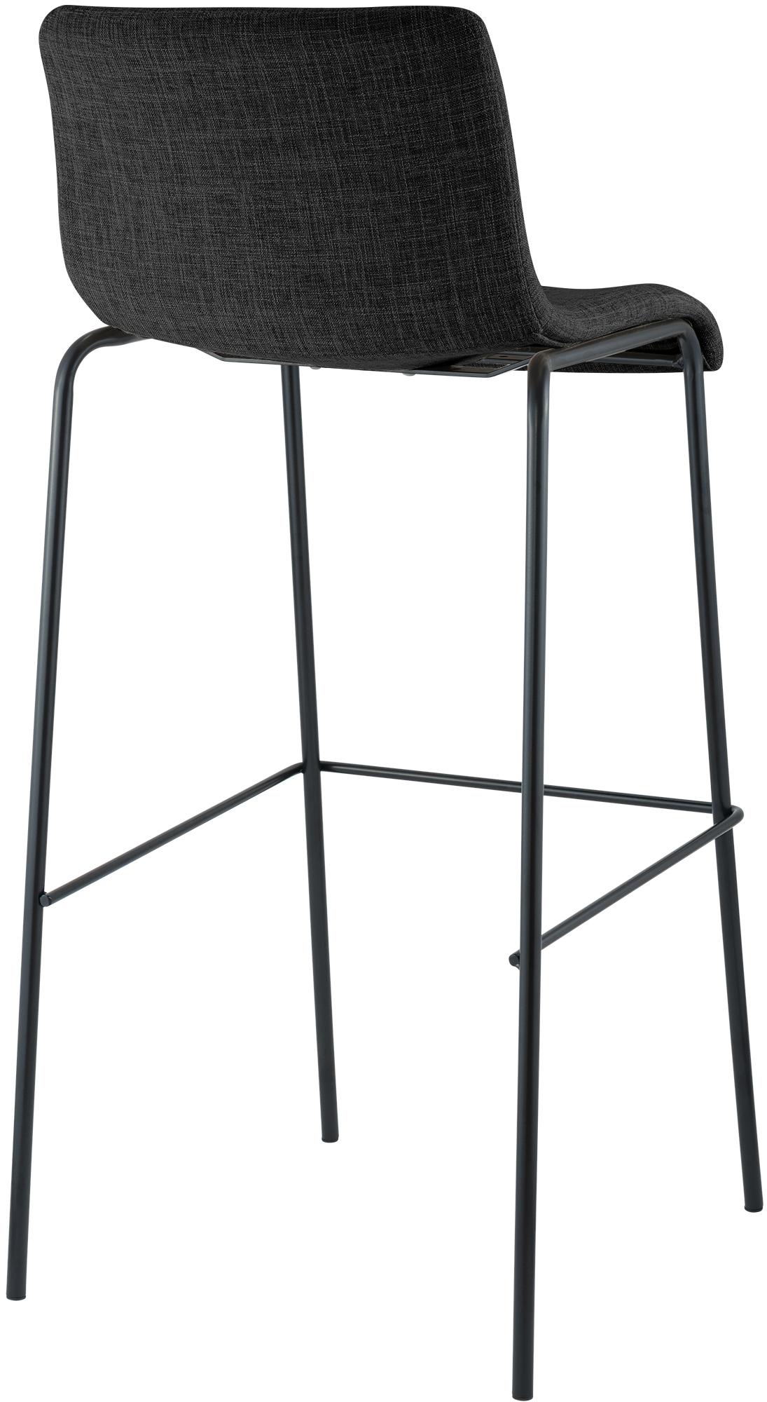 Tabouret de bar Hover en tissu avec pied a 4 branches