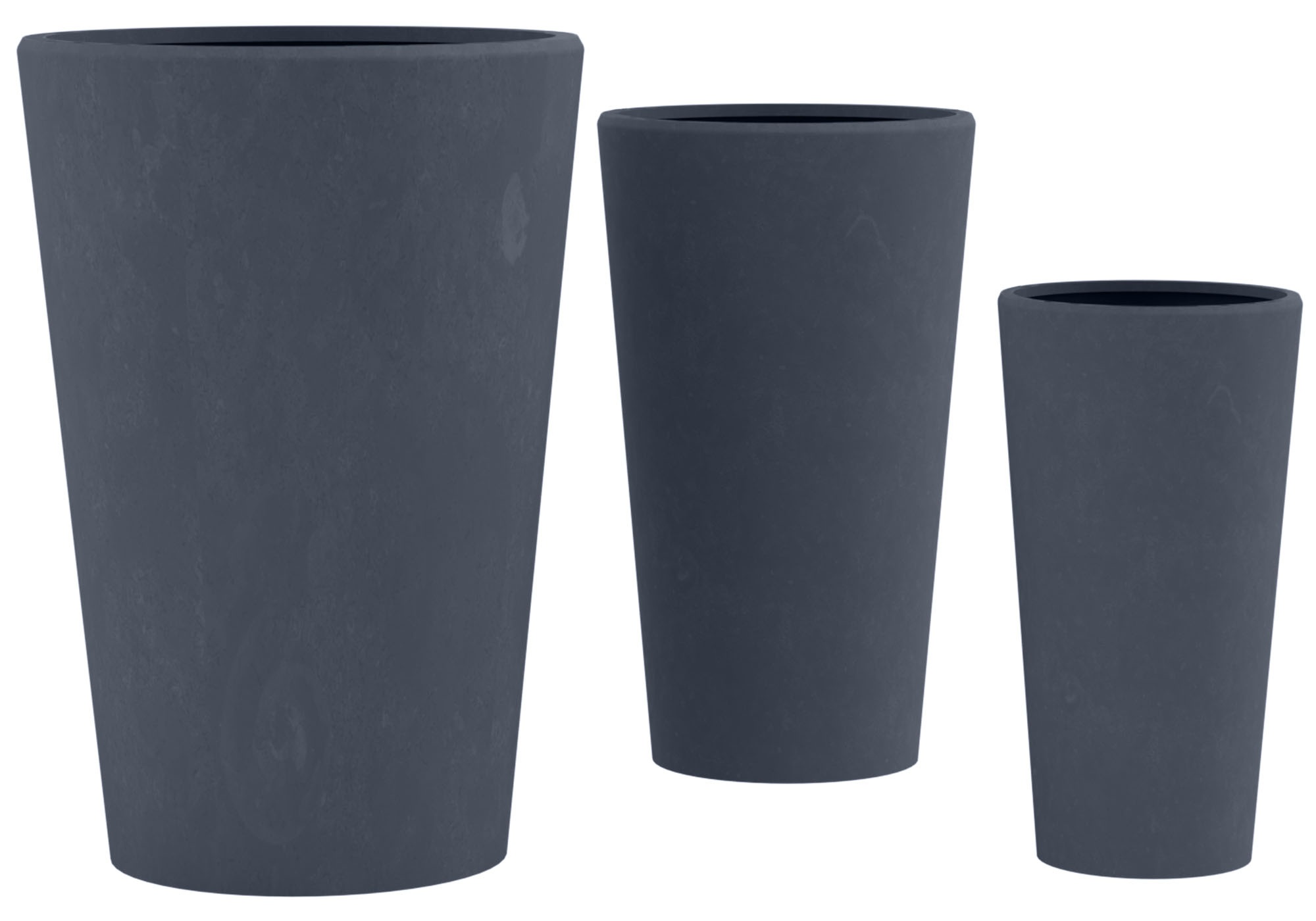 Set de 3 bacs à plantes ronds 3