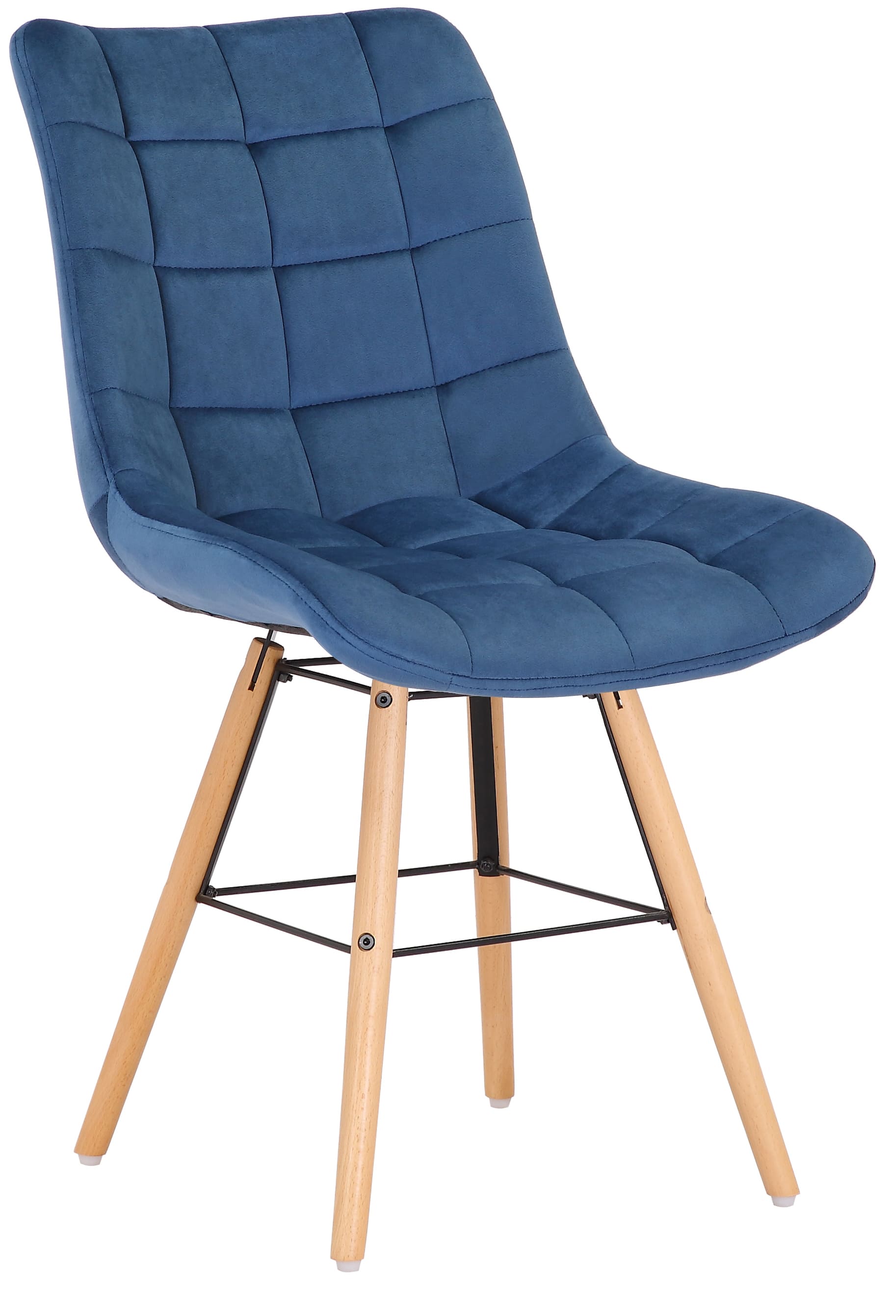Lot de 2 chaises de salle à manger Leni velours