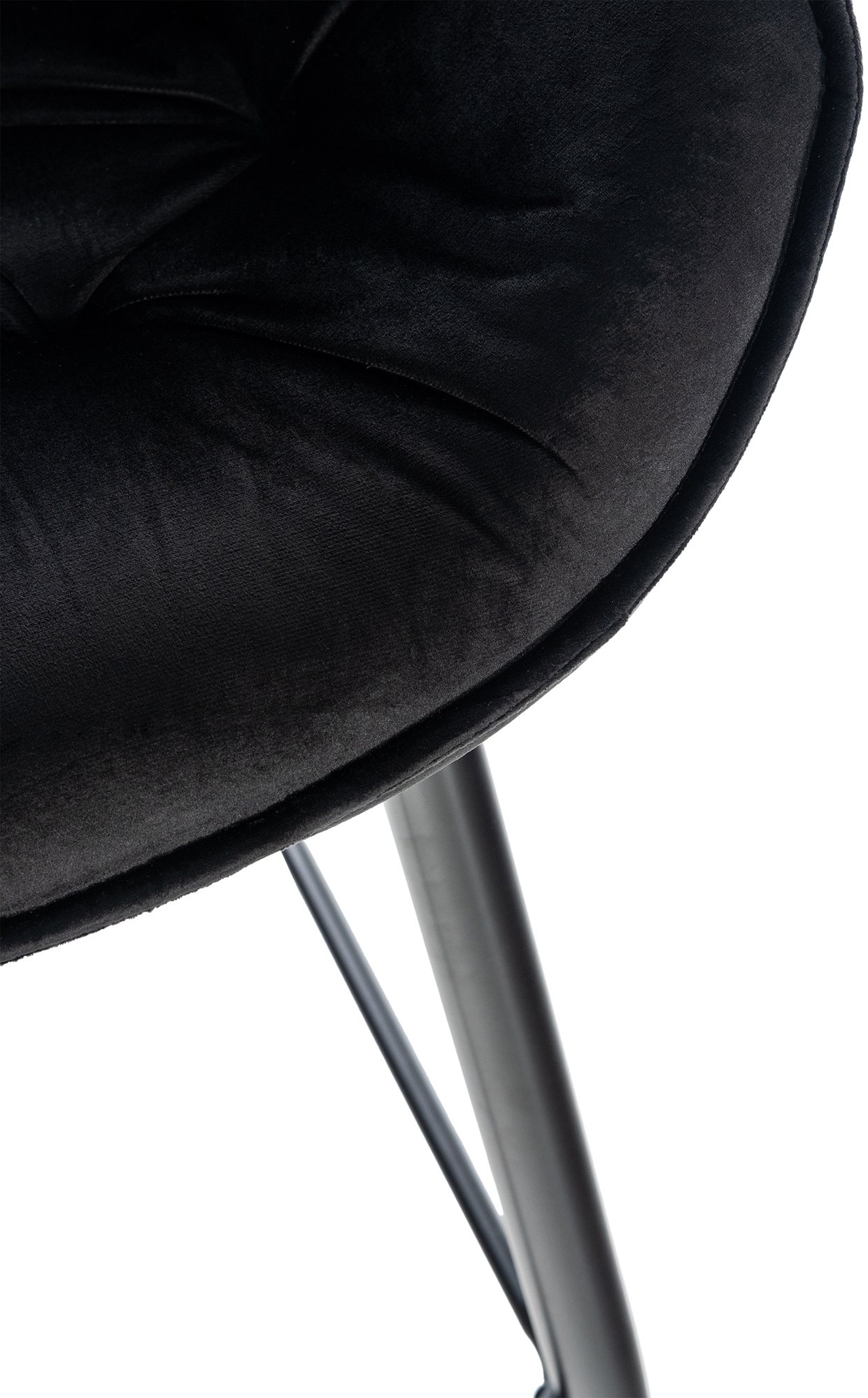 Lot de 2 tabourets de bar Gibson velours hauteur d'assise 76 cm
