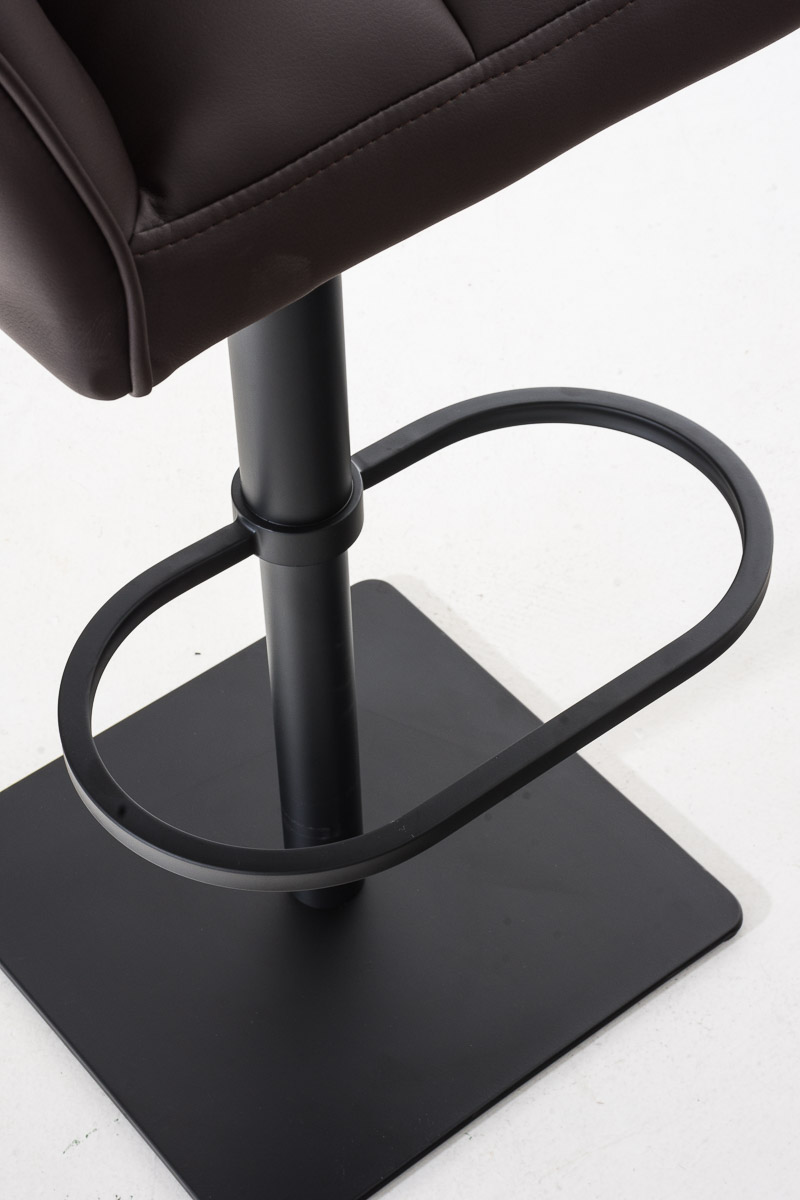 Lot de 2 tabourets de bar Damaso en similicuir