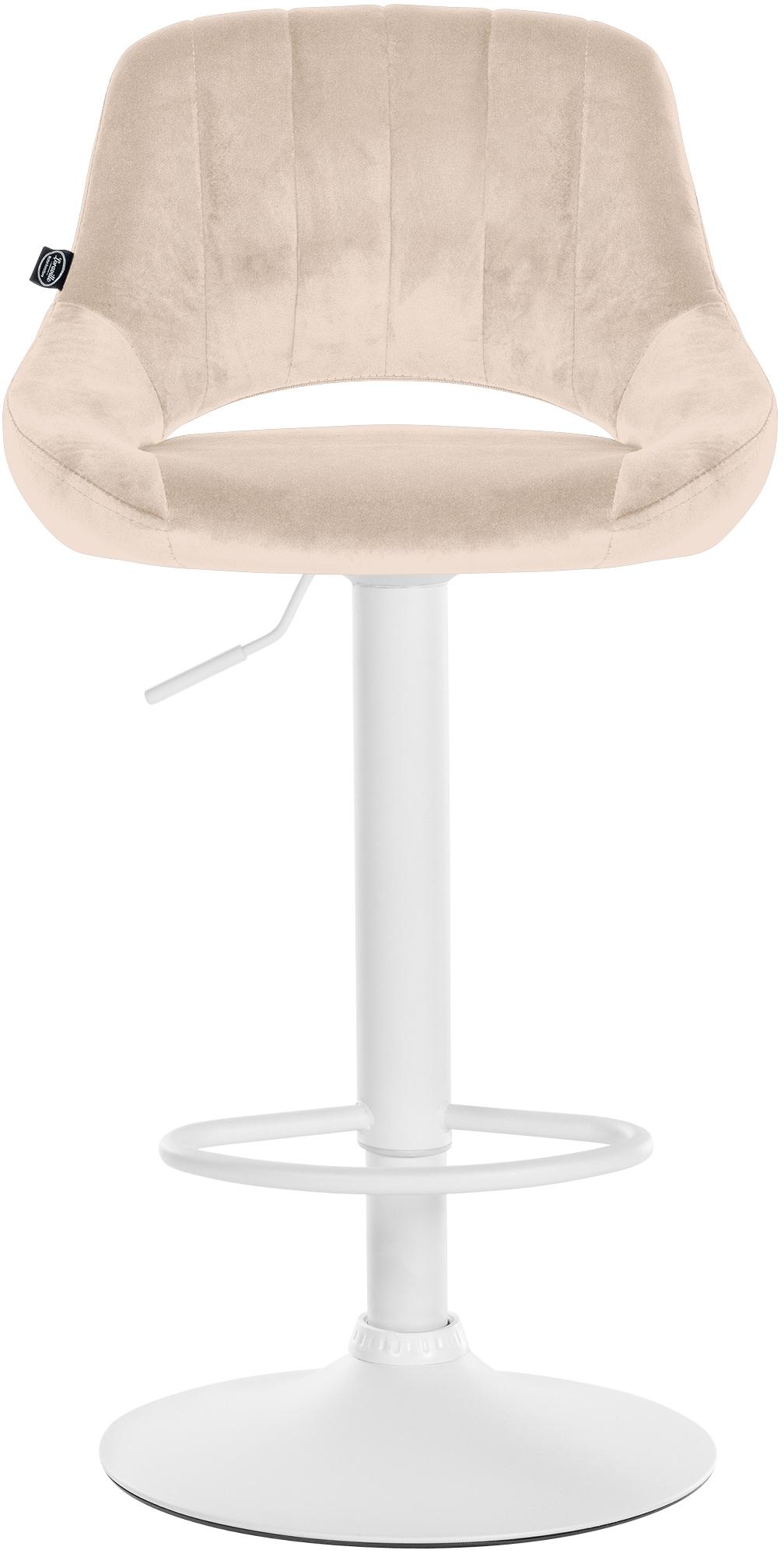 Tabouret de bar Milet en velours