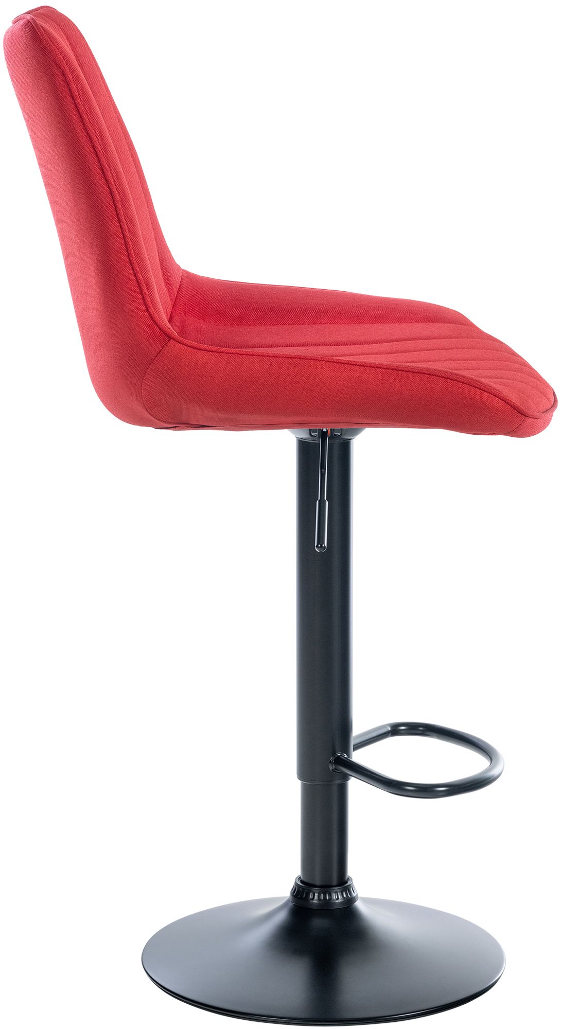 Tabouret de bar Toni en Tissu Pied trompette en Métal