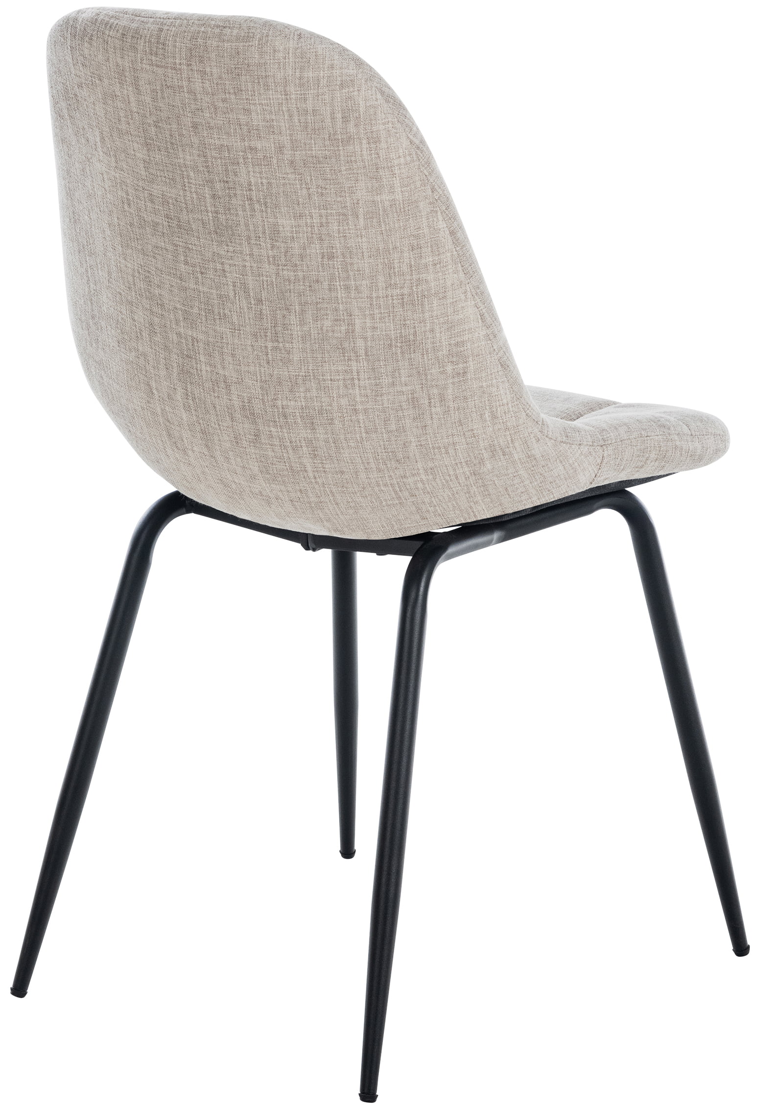 Chaise de salle à manger Tom avec Pieds en métal noir