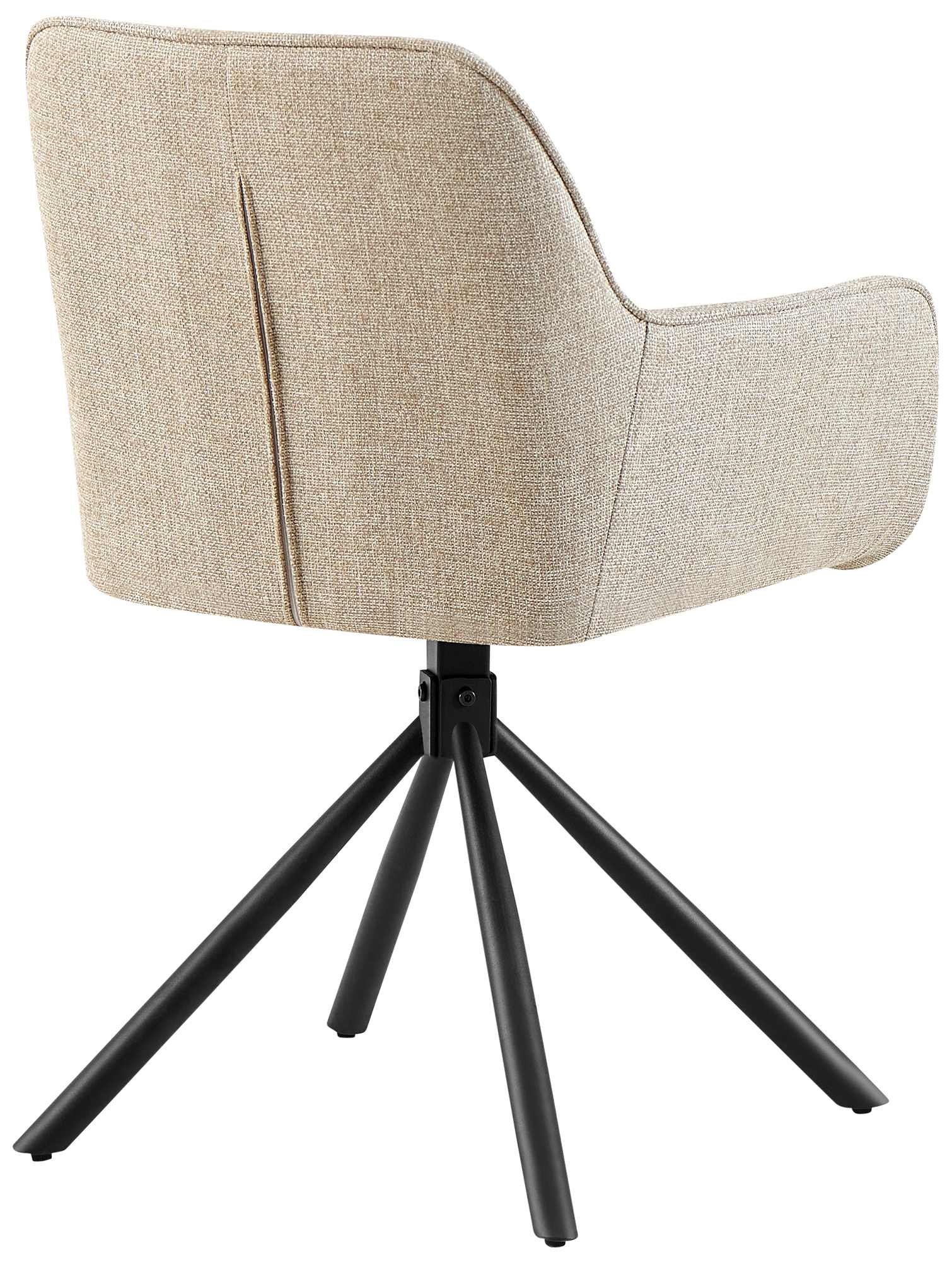 Lot de 2 chaises Tipton tissu