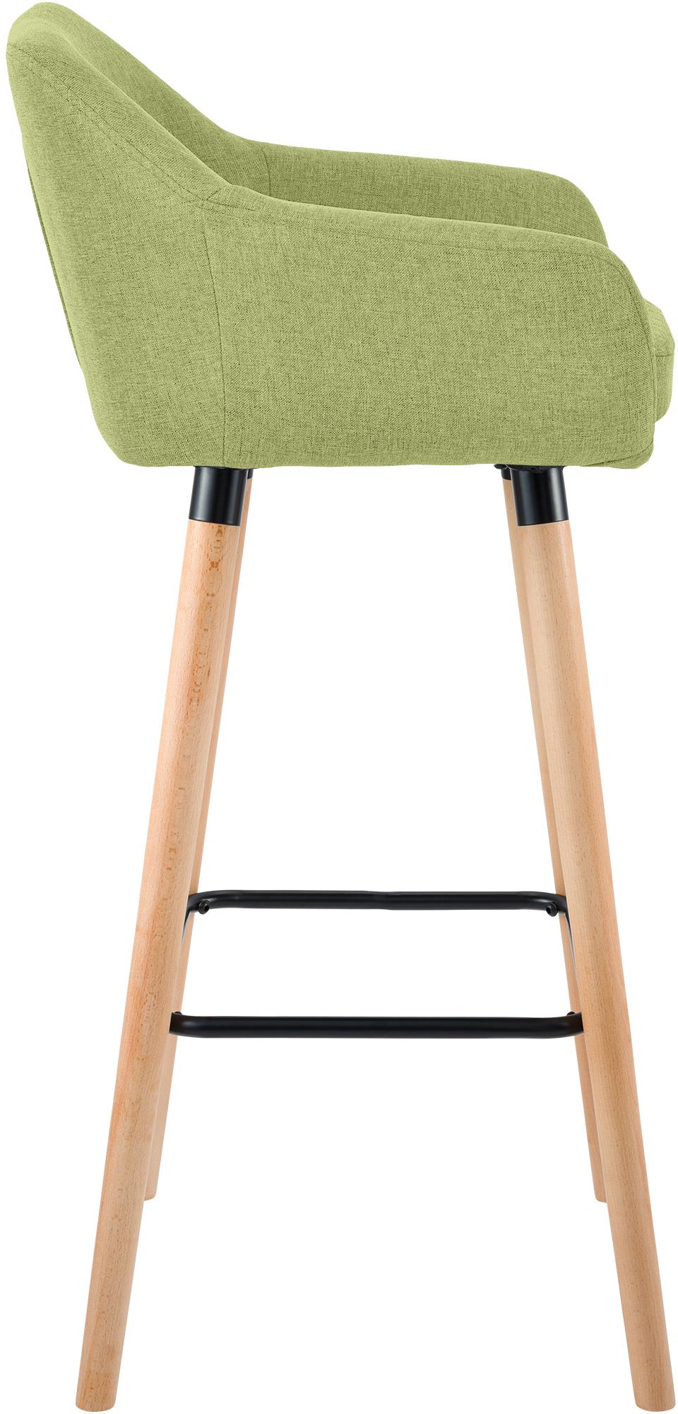 Lot de 2 tabourets de bar Grant en tissu