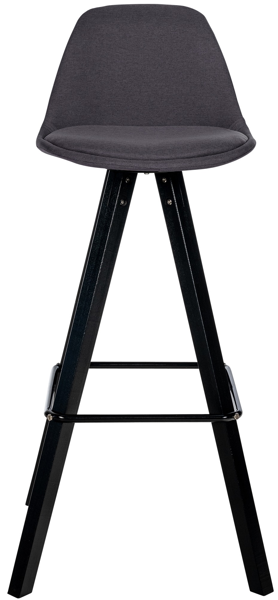 Lot de 2 tabourets de bar Corbin en tissu carré