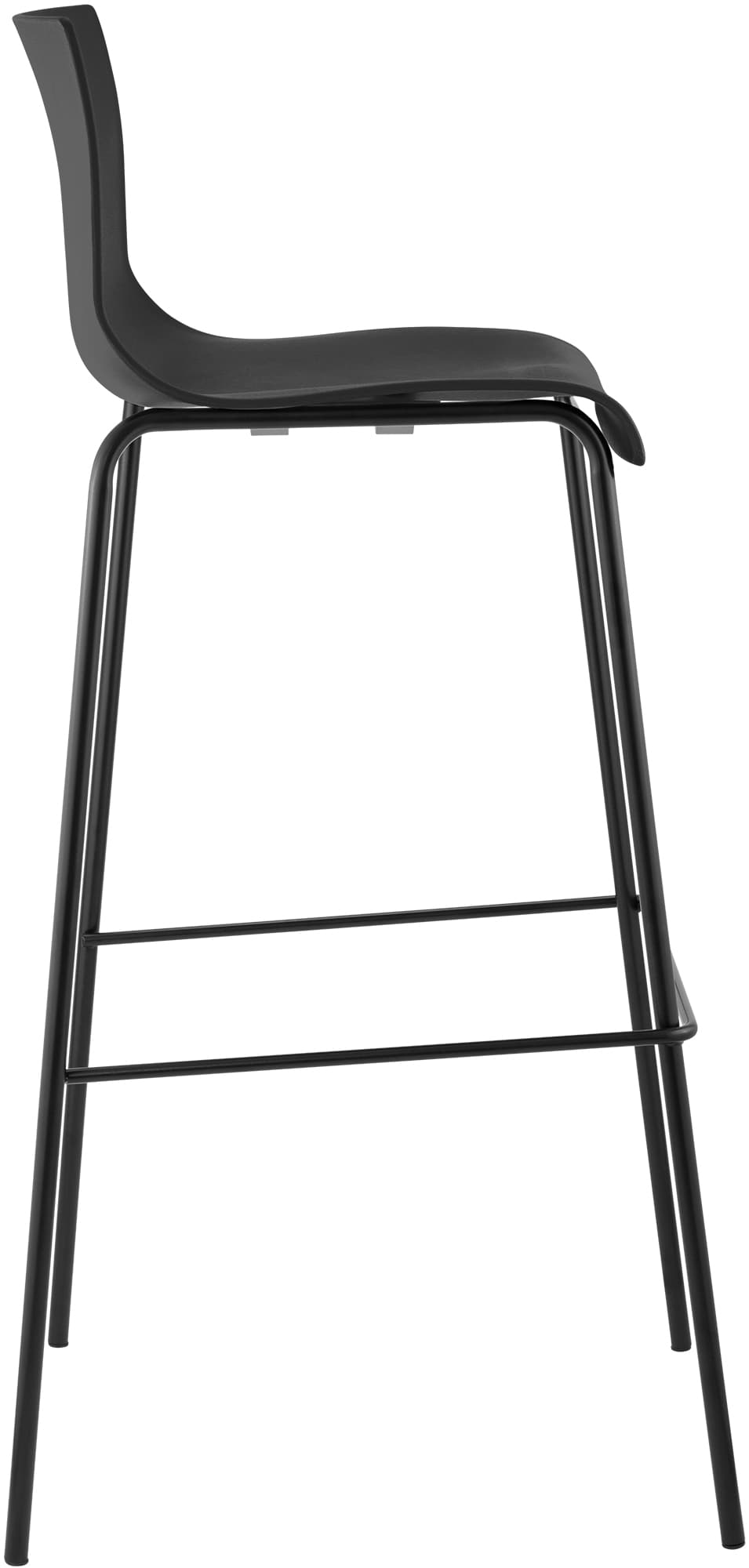 Tabouret de Bar Hover Plastique Cadre à 4 Pieds