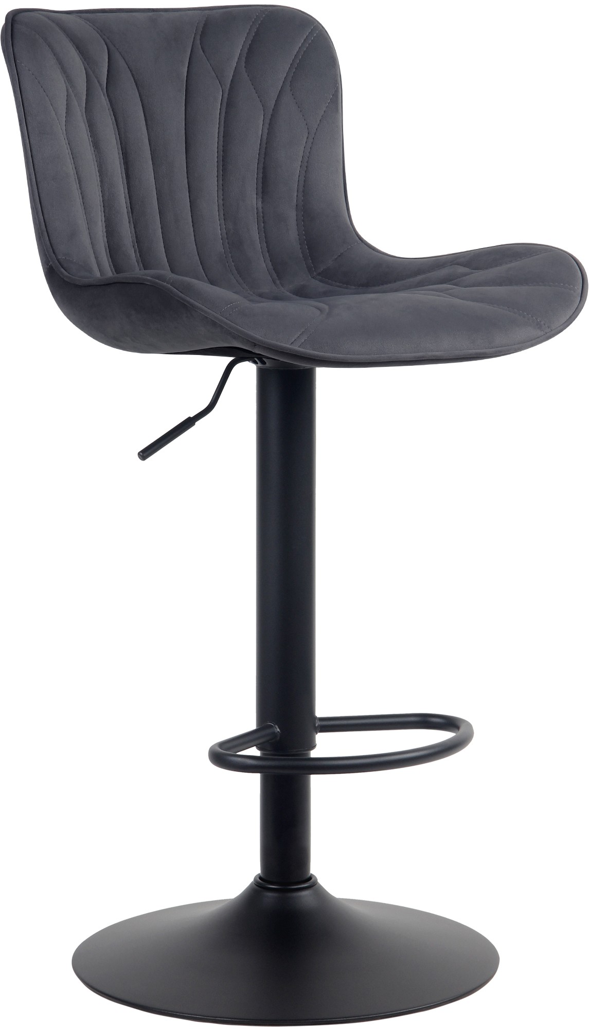 Tabouret de bar Linus Pied en Métal Hauteur réglable Siège pivotant