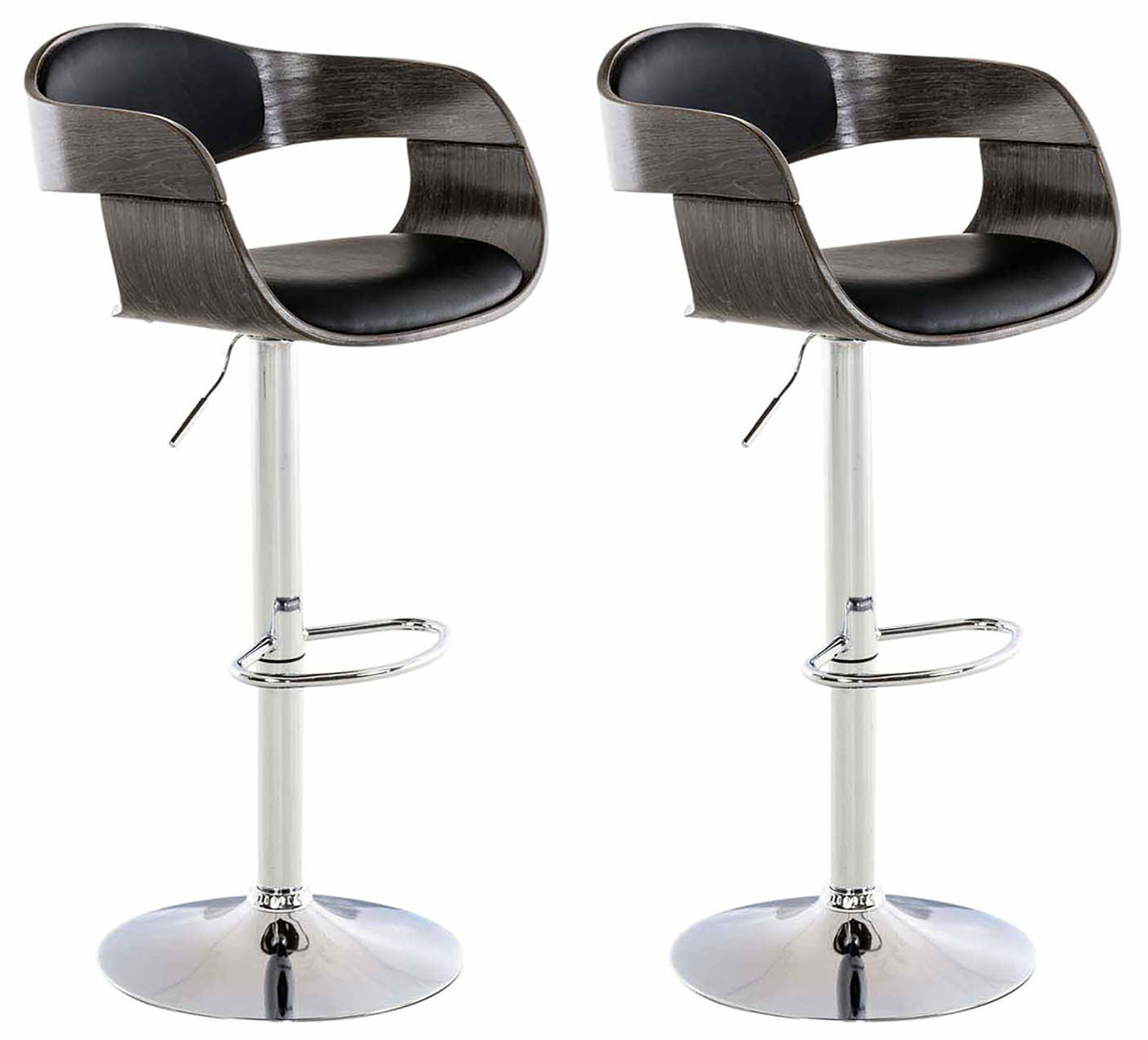 Lot de 2 tabourets de bar Kingstone similicuir