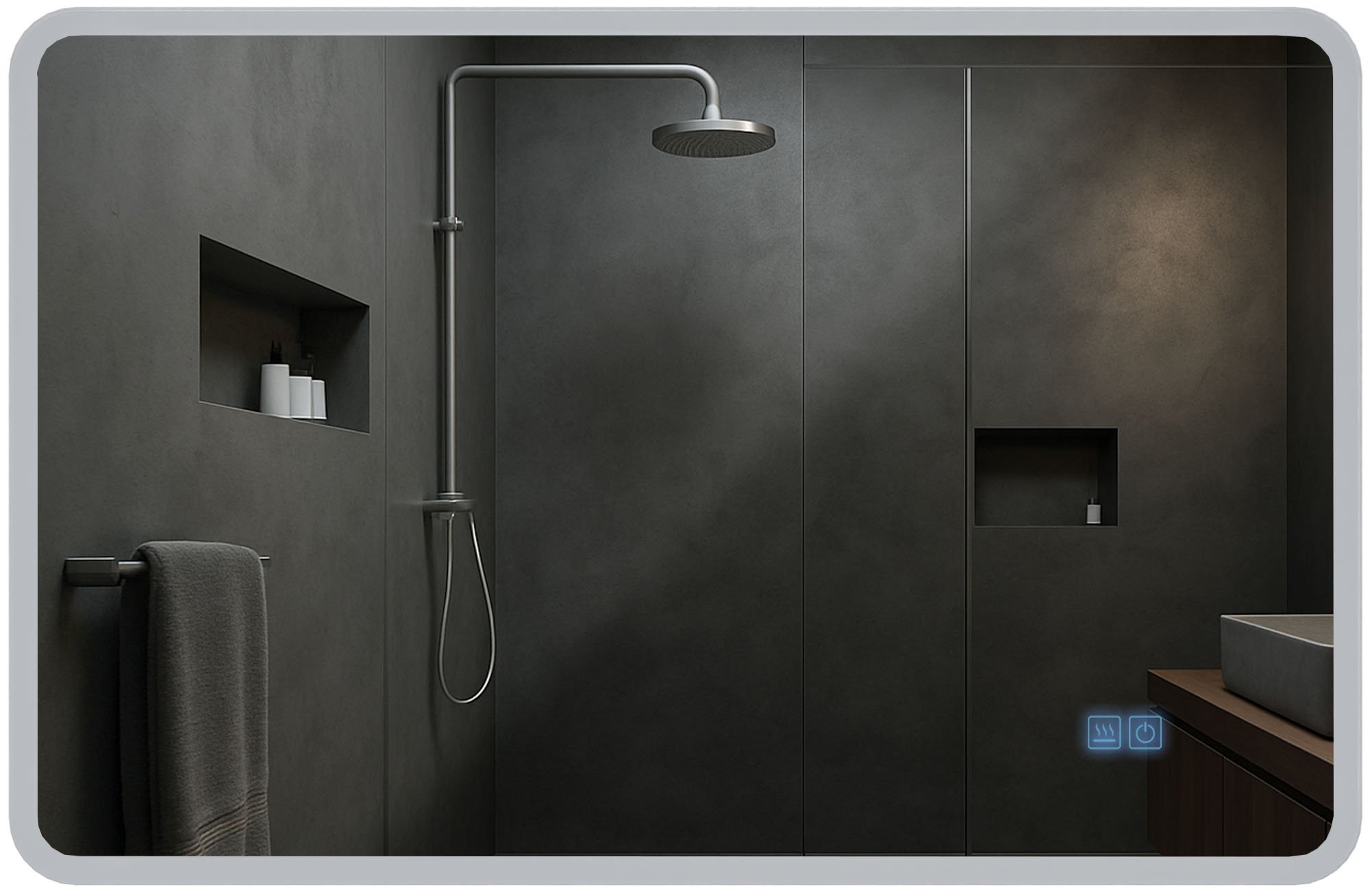 Miroir de salle de bain Jericho avec Bluetooth