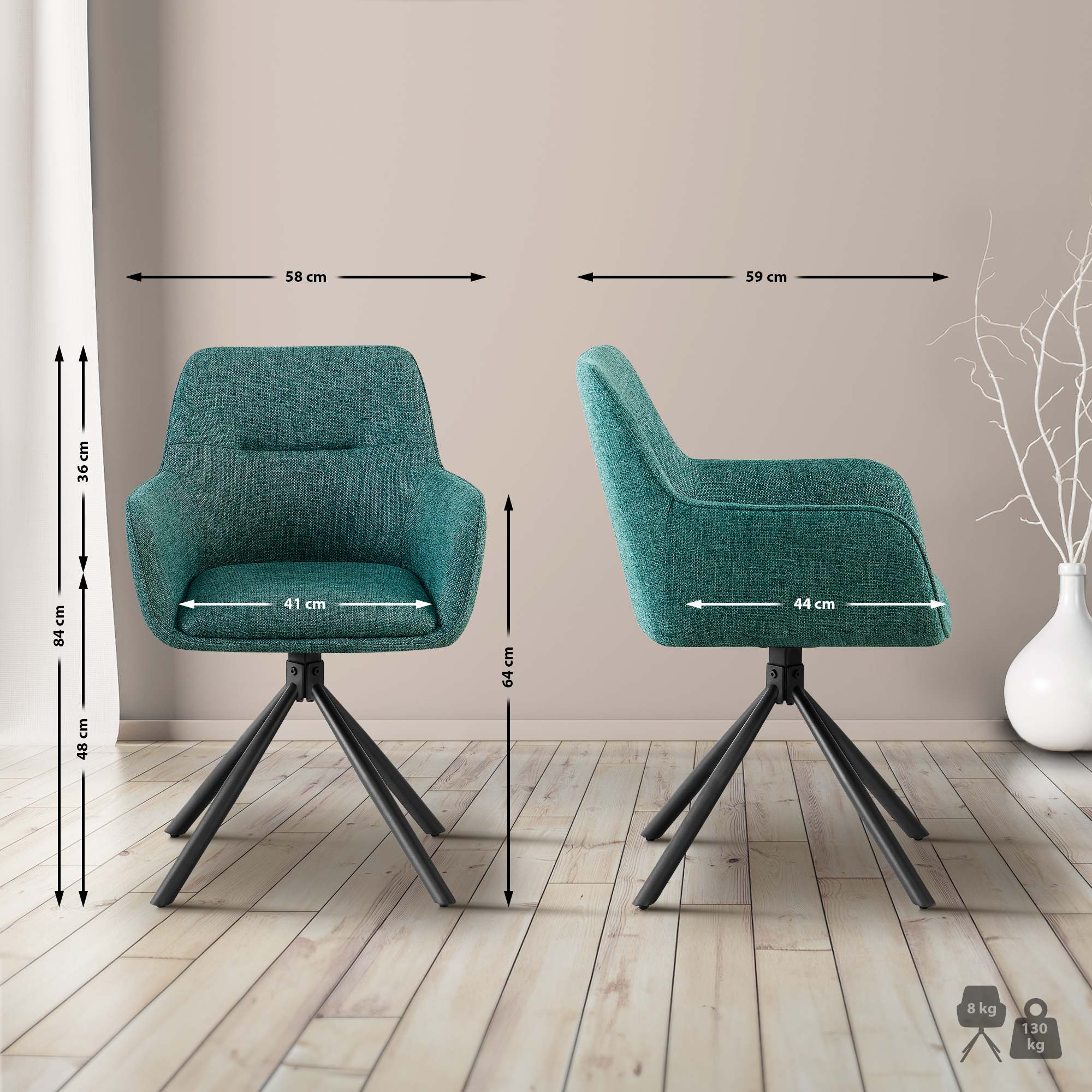 Chaise Tipton Tissu
