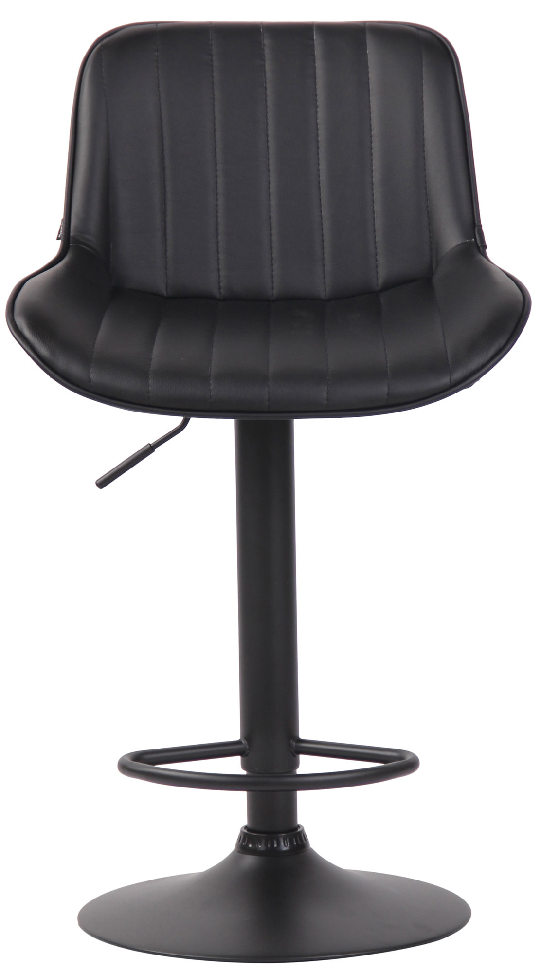 Lot de 2 Tabourets de bar Lentini en Similicuir Pied trompette en Métal