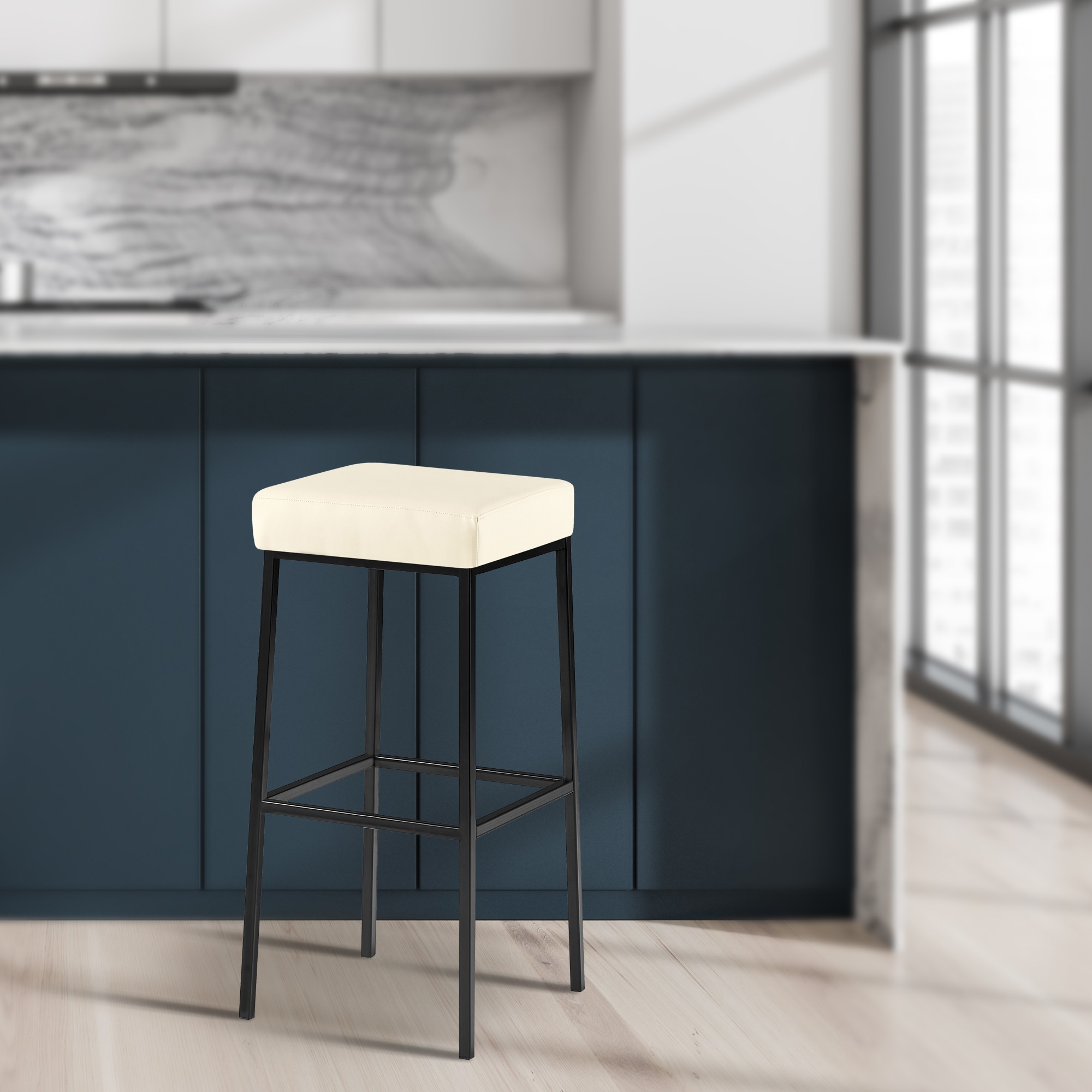 Lot de 2 tabourets de bar Montréal en similicuir