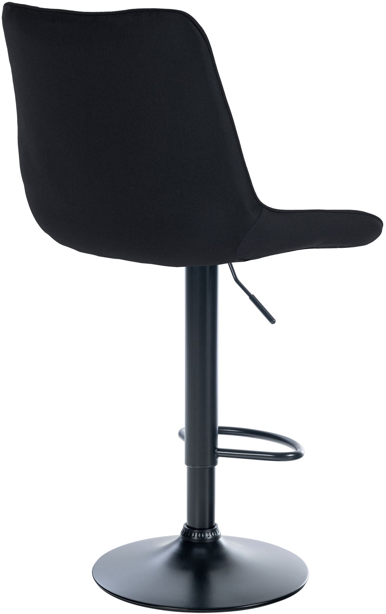 Tabouret de bar Toni en Tissu Pied trompette en Métal