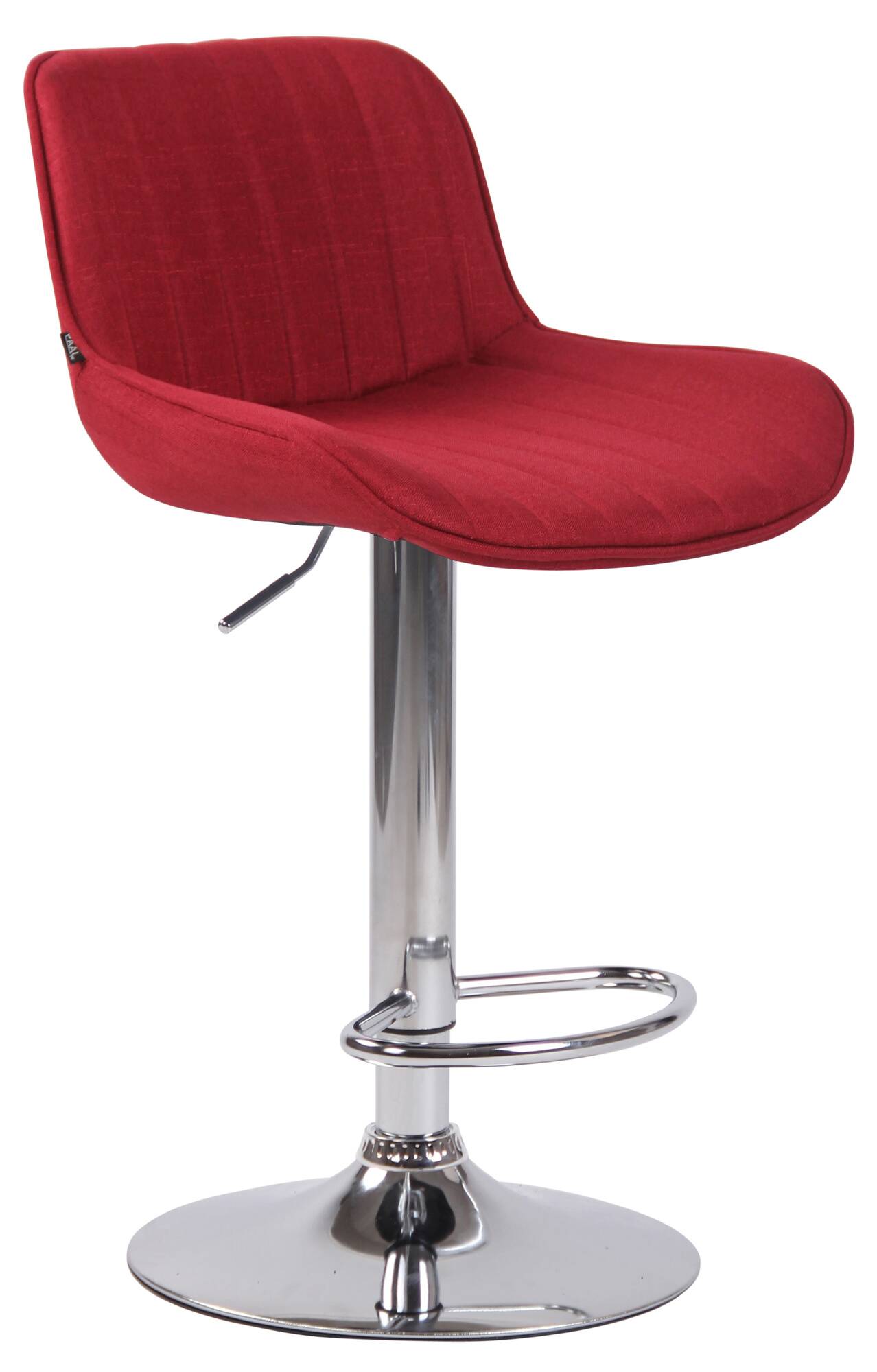 Lot de 2 Tabourets de bar Lentini en Tissu Pied trompette en Métal