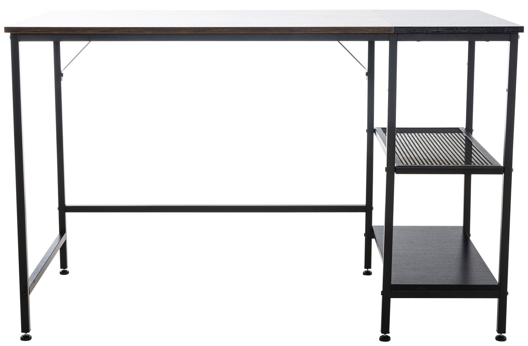 Bureau Oviedo avec Plateau en MDF Cadre en Tubes d'acier et Colonne de rangement