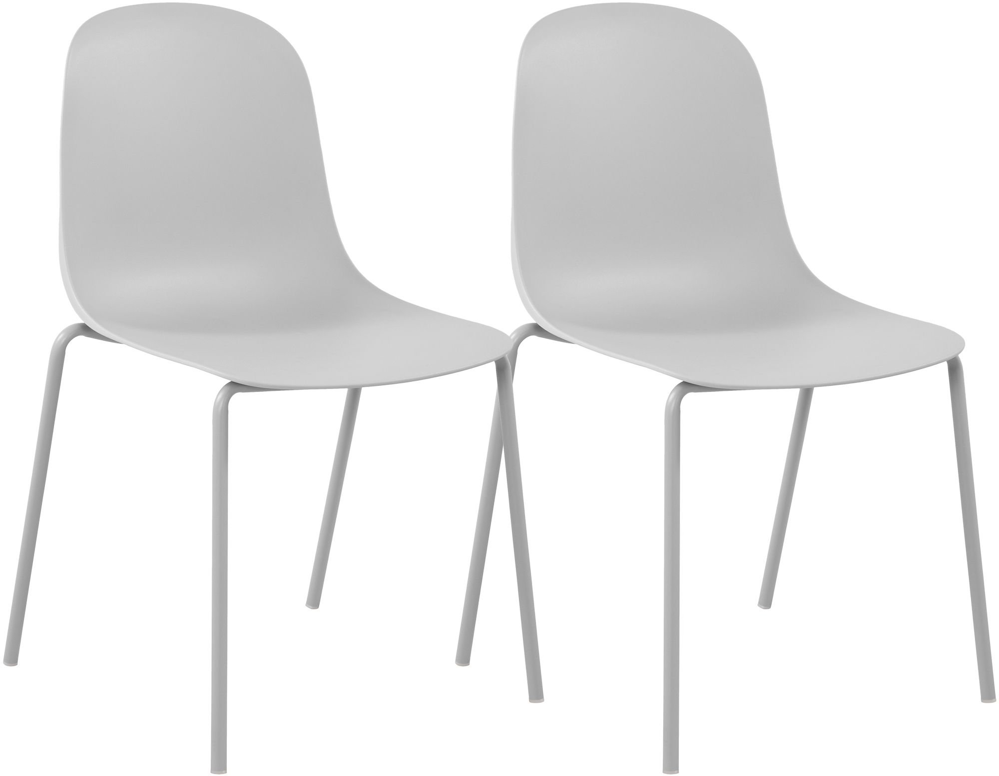 Lot de 2 chaises empilables Hardin