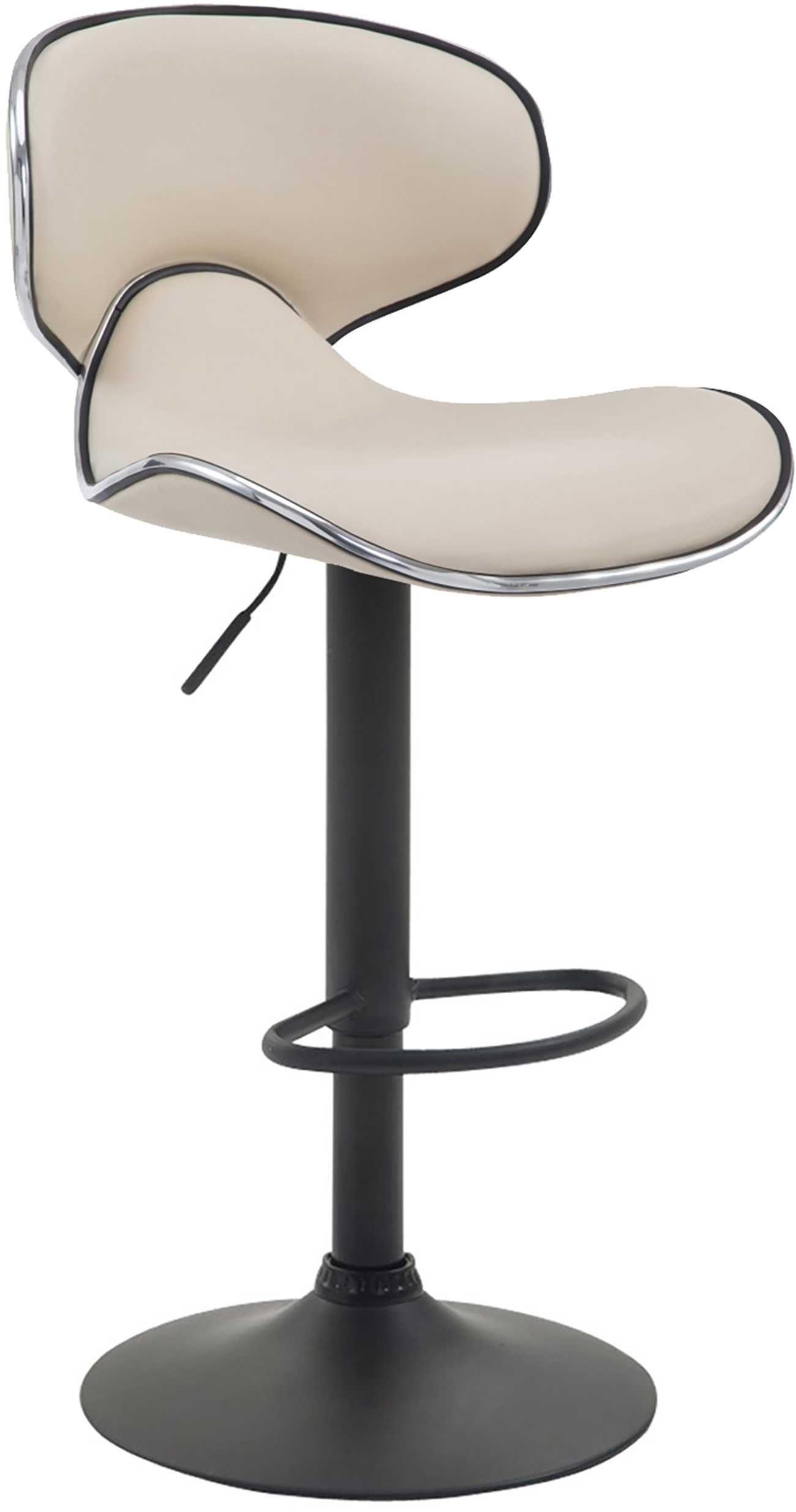 Tabouret de bar Las Vegas V2 similicuir avec pied en métal
