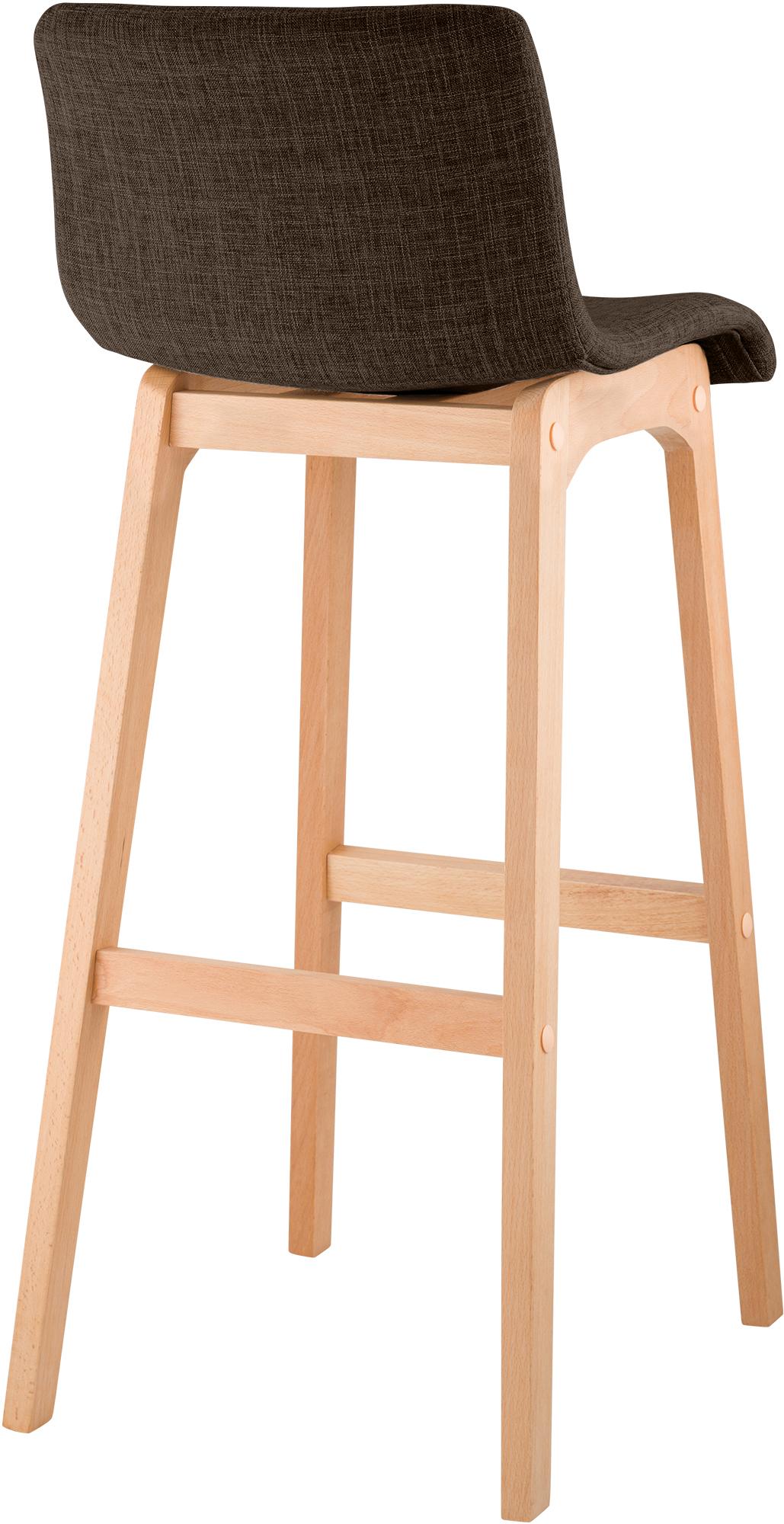 Tabouret de Bar Hover Tissu Piètement Quatre pieds Natura