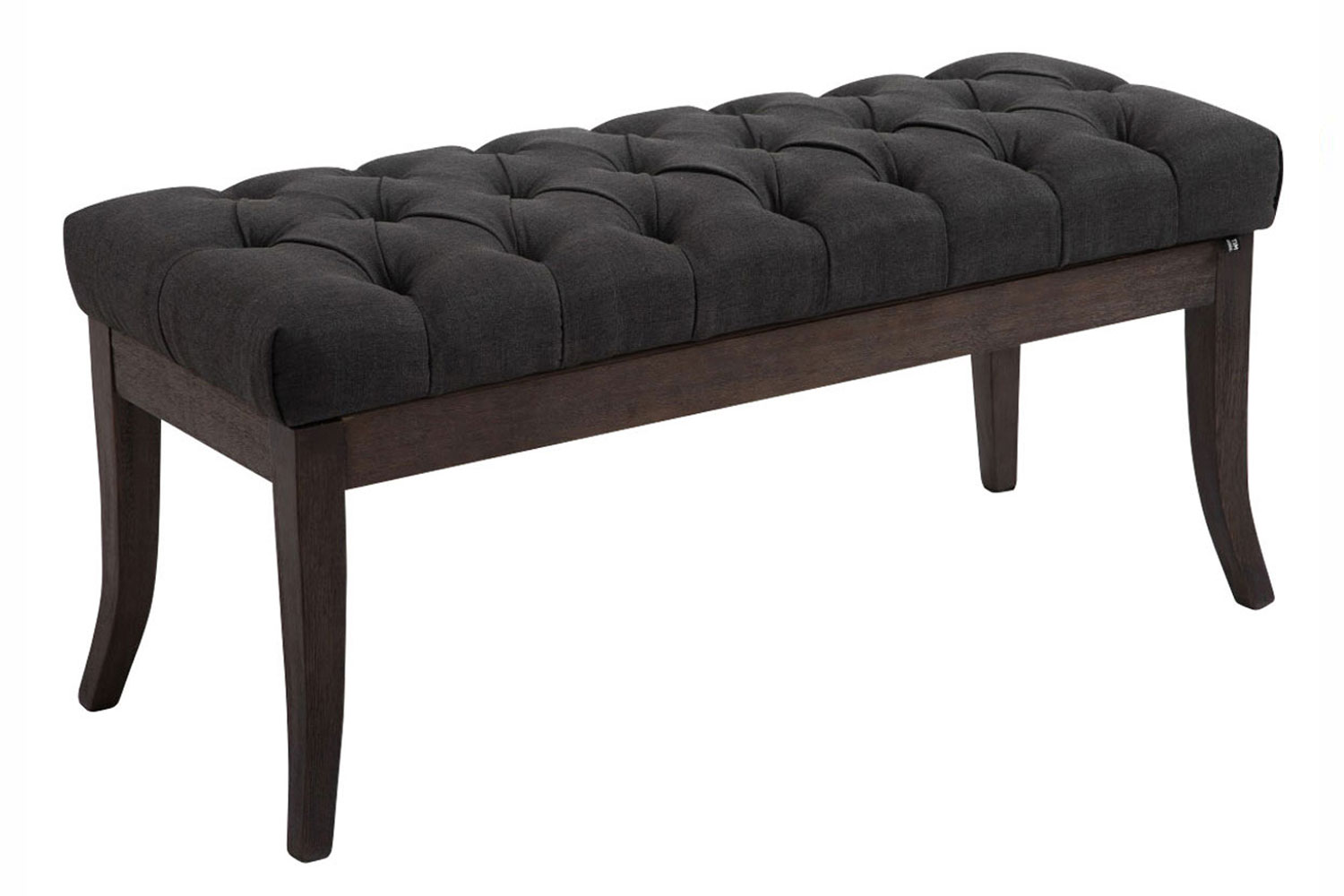 Banc Ramses tissu antique sombre