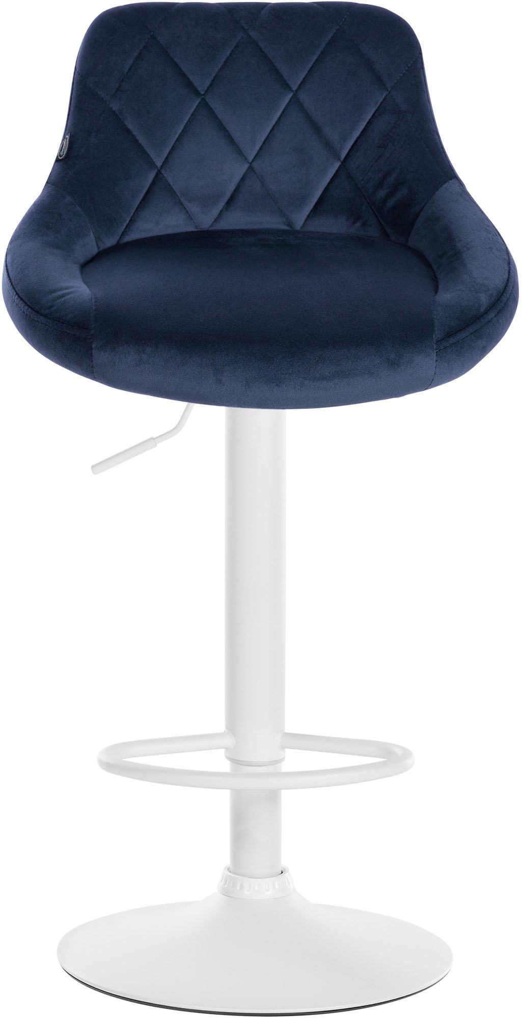 Lot de 2 tabourets de bar Lazio velours