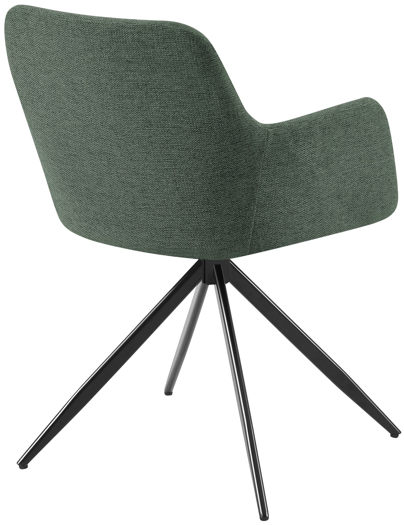 Lot de 2 chaises de salle a manger Olema en tissu