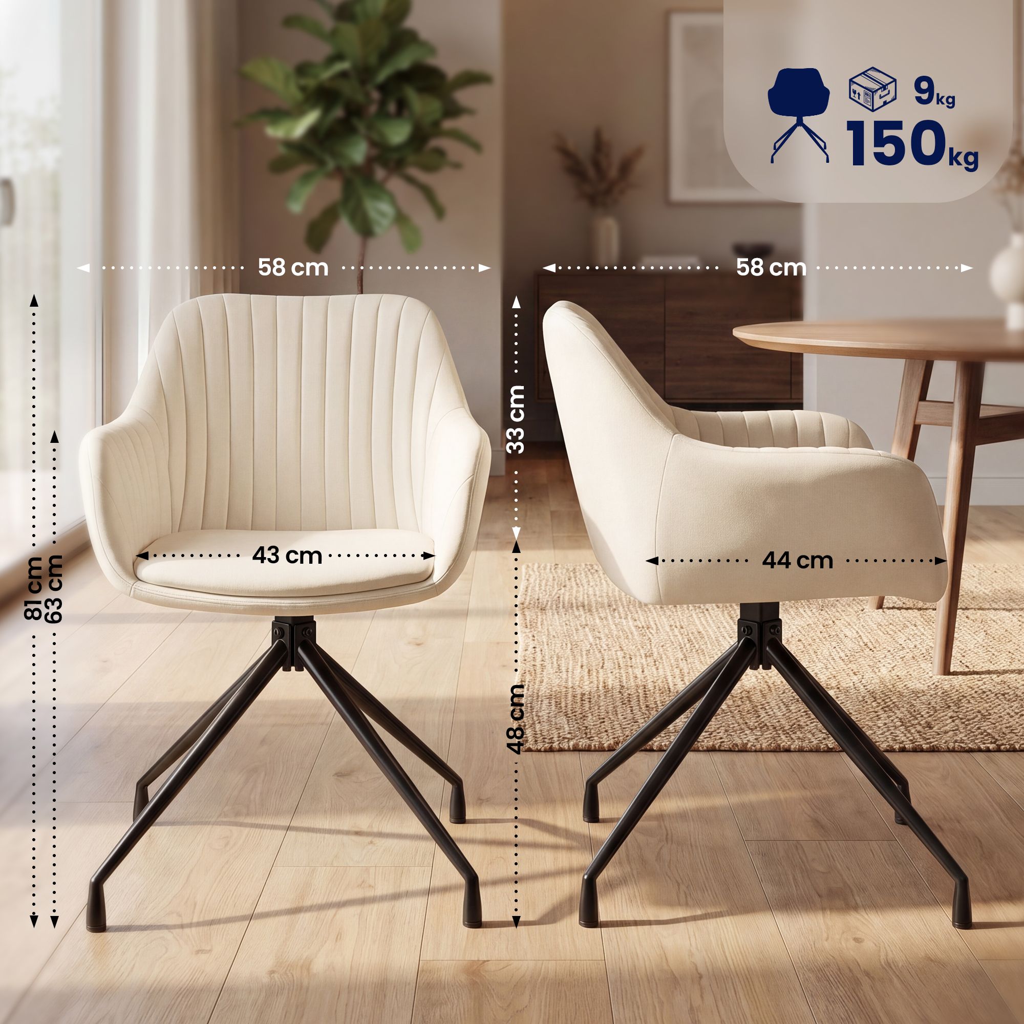 Chaise de salle a manger Welby