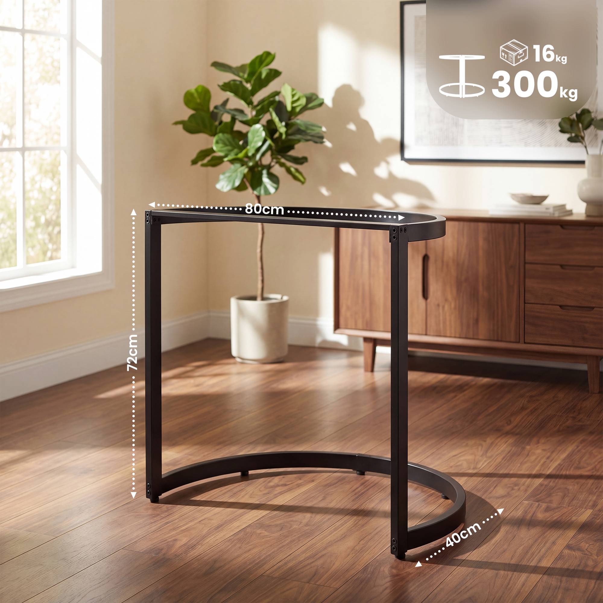 Lot de 2 Pieds de Table Cranford