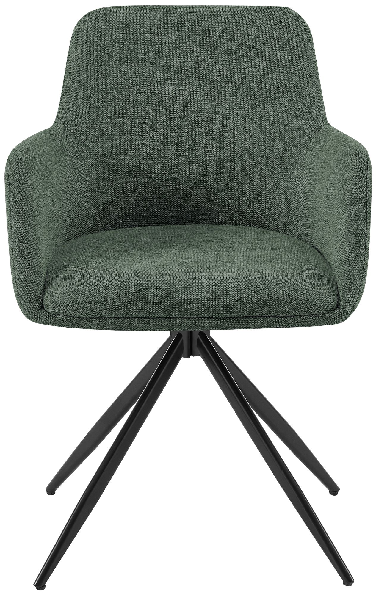 Lot de 2 chaises de salle a manger Olema en tissu