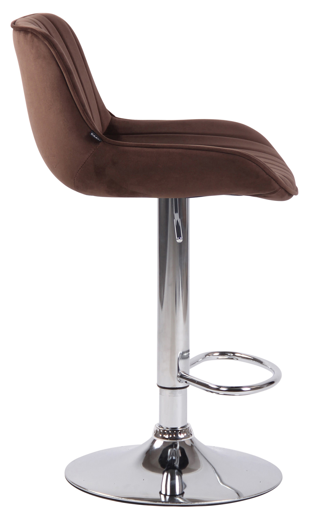 Lot de 2 Tabourets de bar Lentini en Velours Pied trompette en Métal