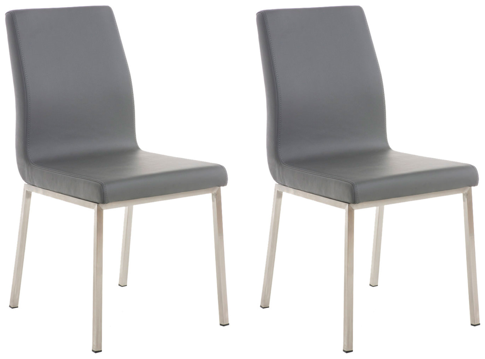 Lot de 2 Chaises de salle à manger Colmar en similicuir