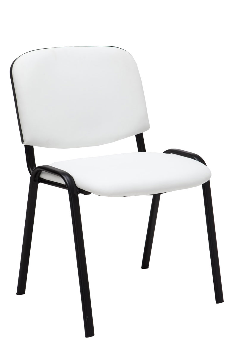 Lot de 12 chaises de visiteur Ken en similicuir