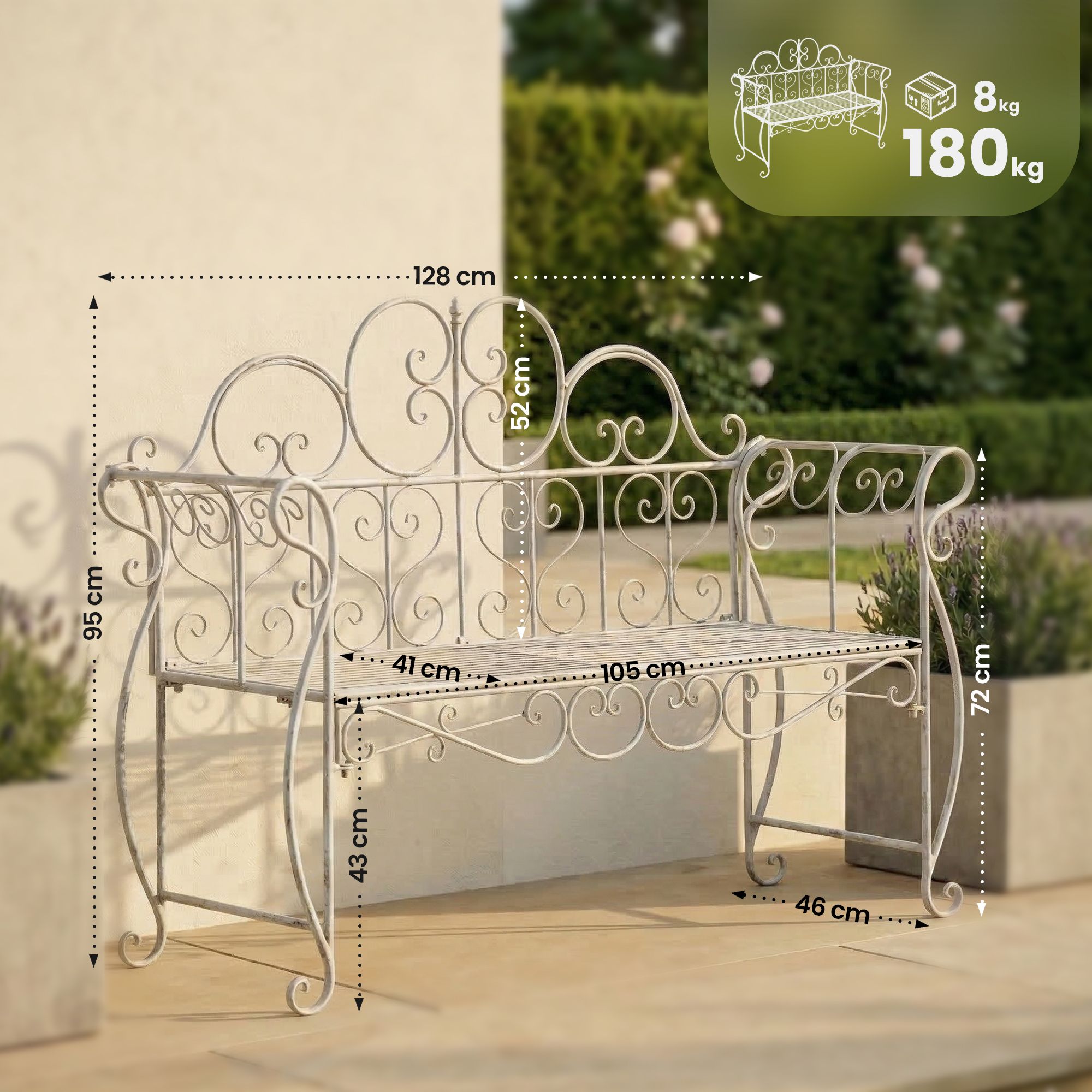 Banc de jardin Minna