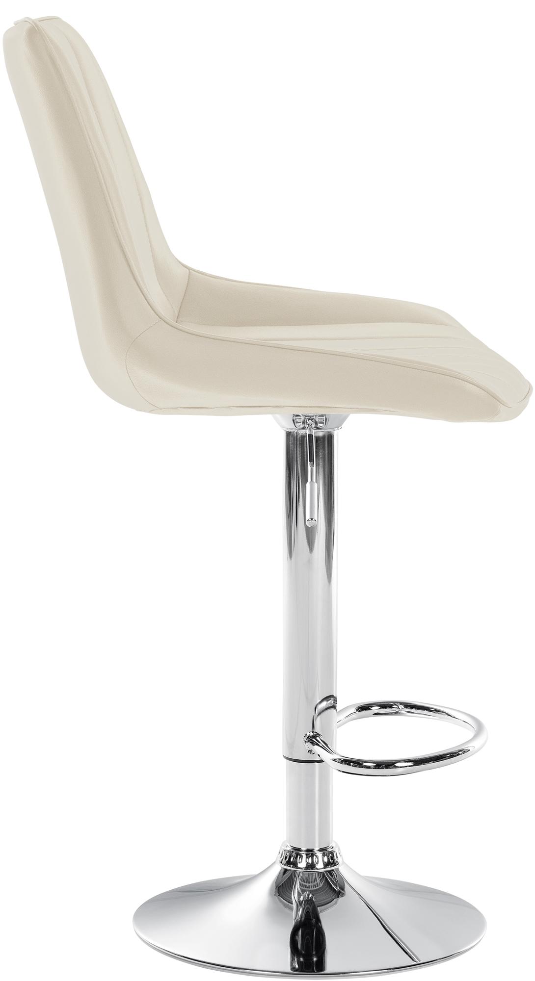 Tabouret de bar Toni en Similicuir Pied en Métal réglable pivotant