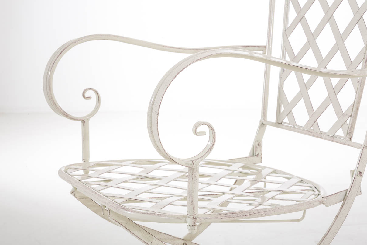 Chaise de jardin ADARA en fer forgé