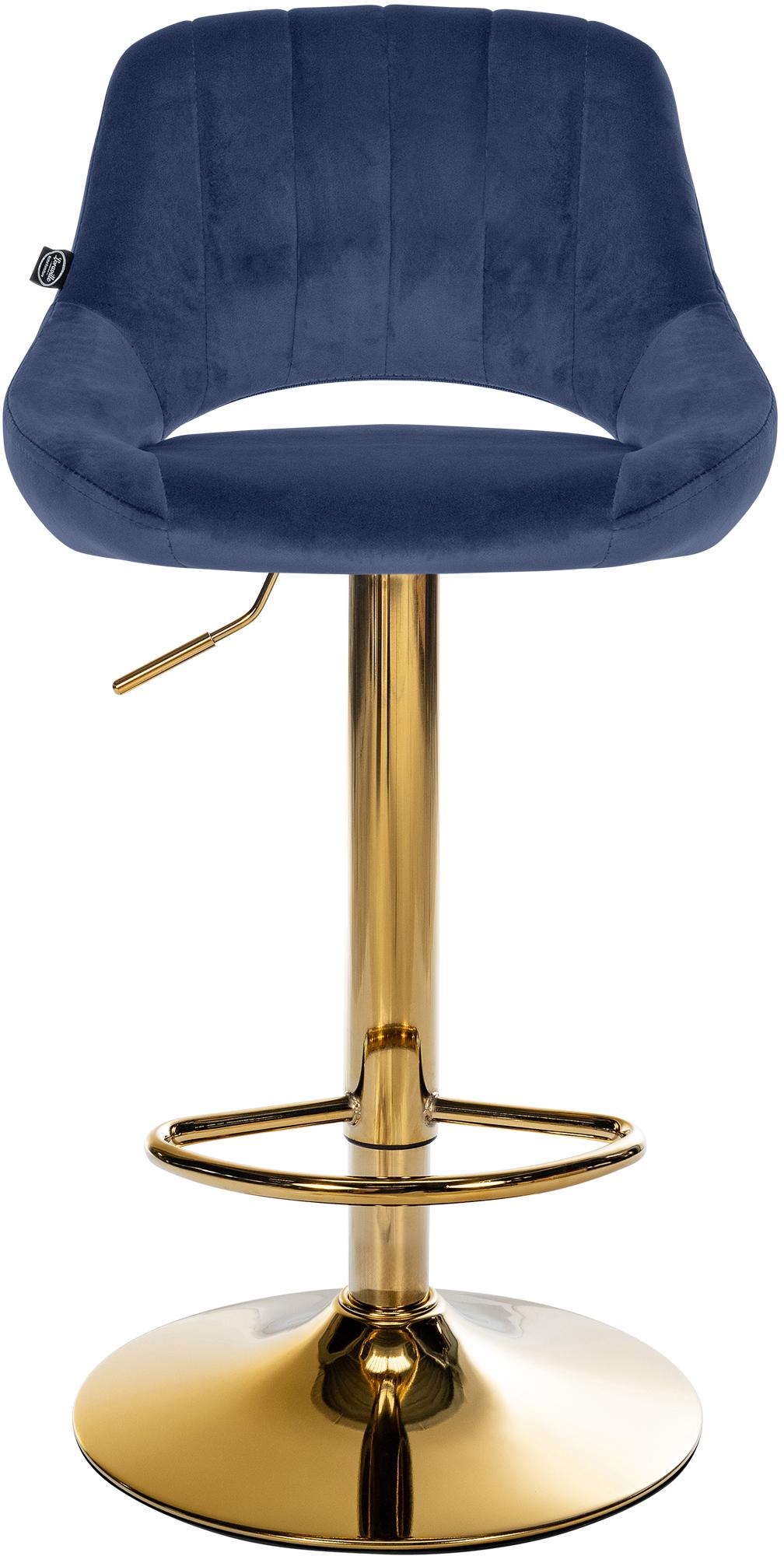 Tabouret de bar Milet en velours
