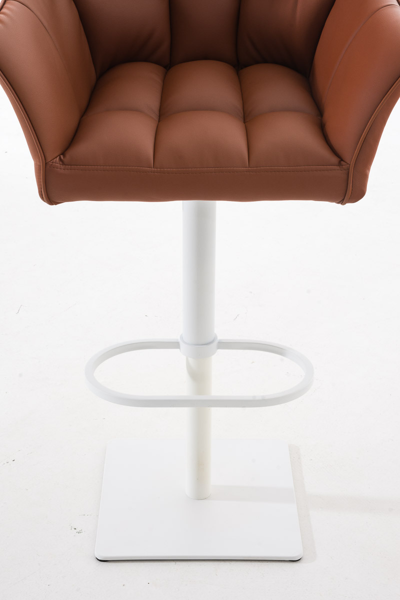 Lot de 2 tabourets de bar Damaso en similicuir