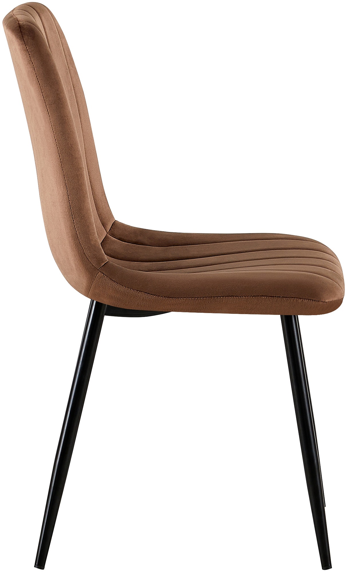 Lot de 4 Chaises de salle à manger Dijon avec Piètement en métal noir