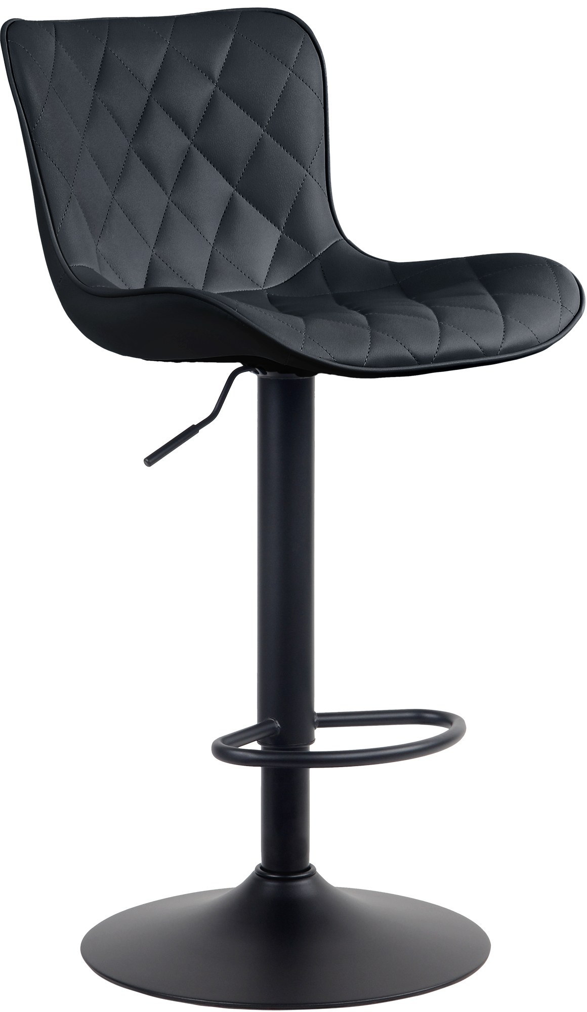 Tabouret de bar Emma Pied en Métal Hauteur réglable Siège pivotant