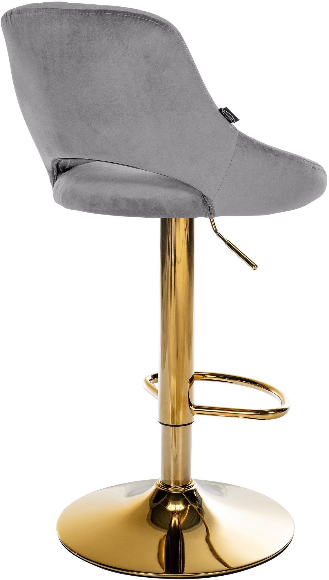 Tabouret de bar Milet en velours