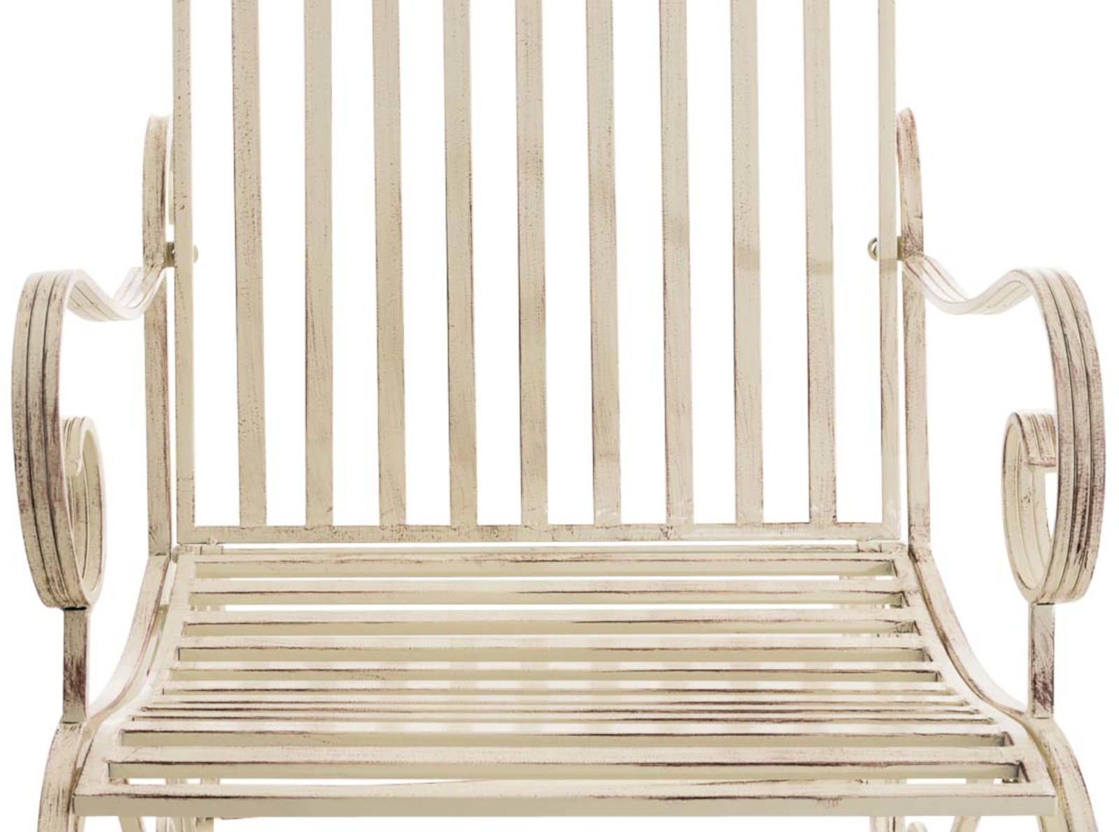 Lot de 2 Fauteuils à bascule d'extérieur Smilla en fer forgé
