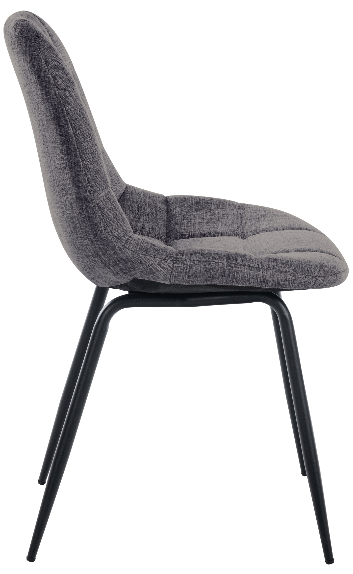 Chaise de salle à manger Tom avec Pieds en métal noir