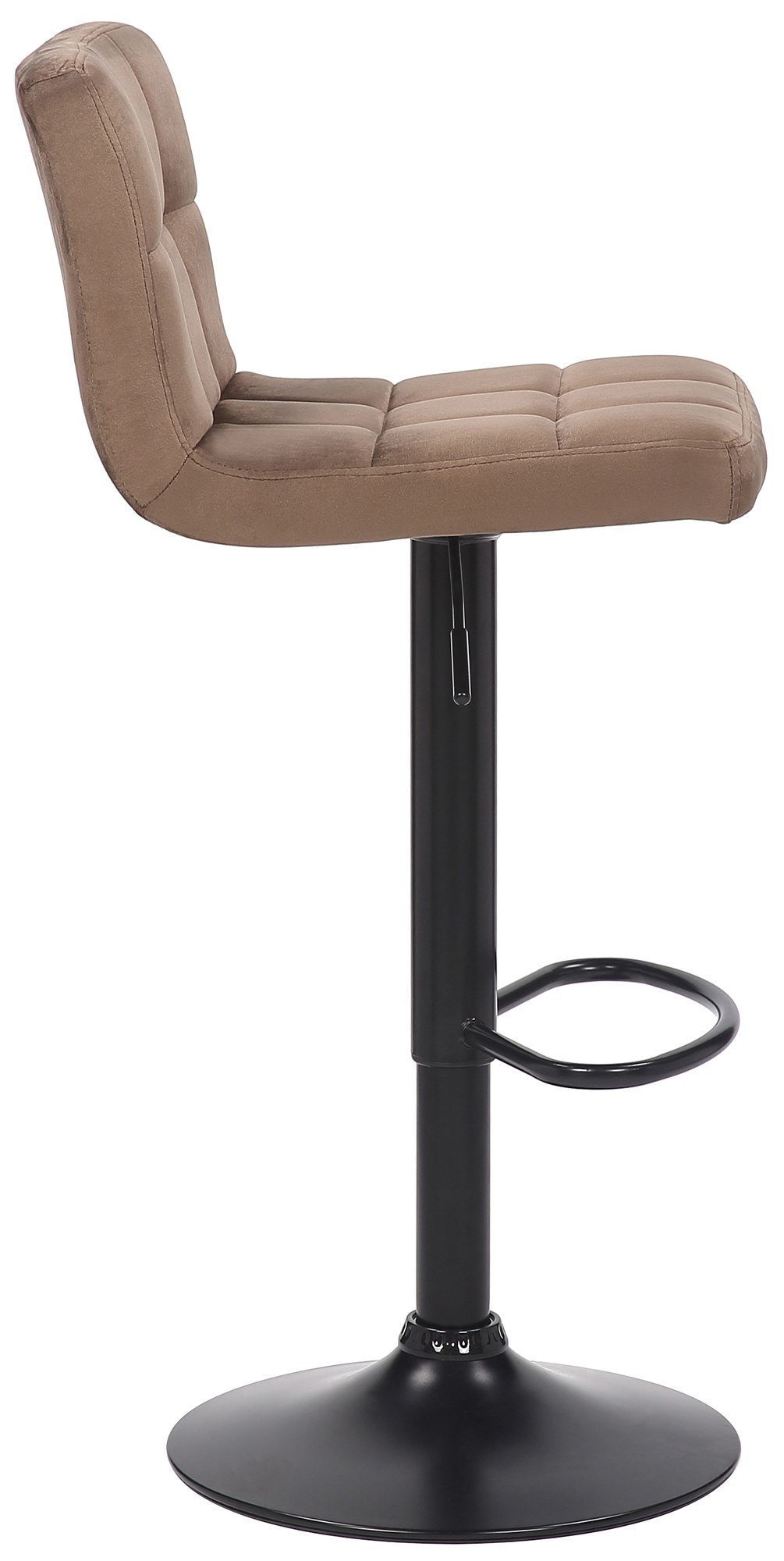 Lot de 4 tabourets de bar Feni velours