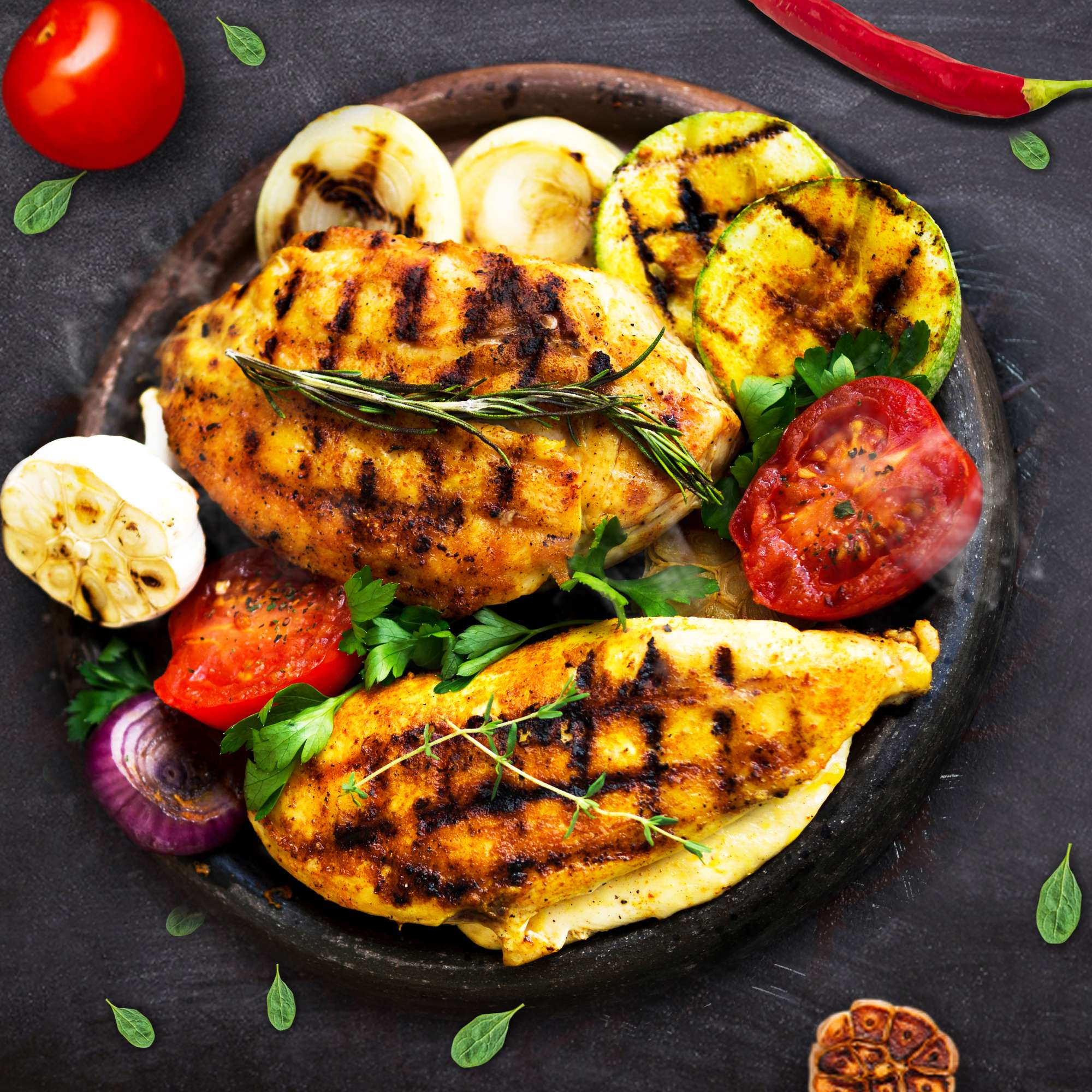 Ensemble de grilles de cuisson en fonte pour barbecue