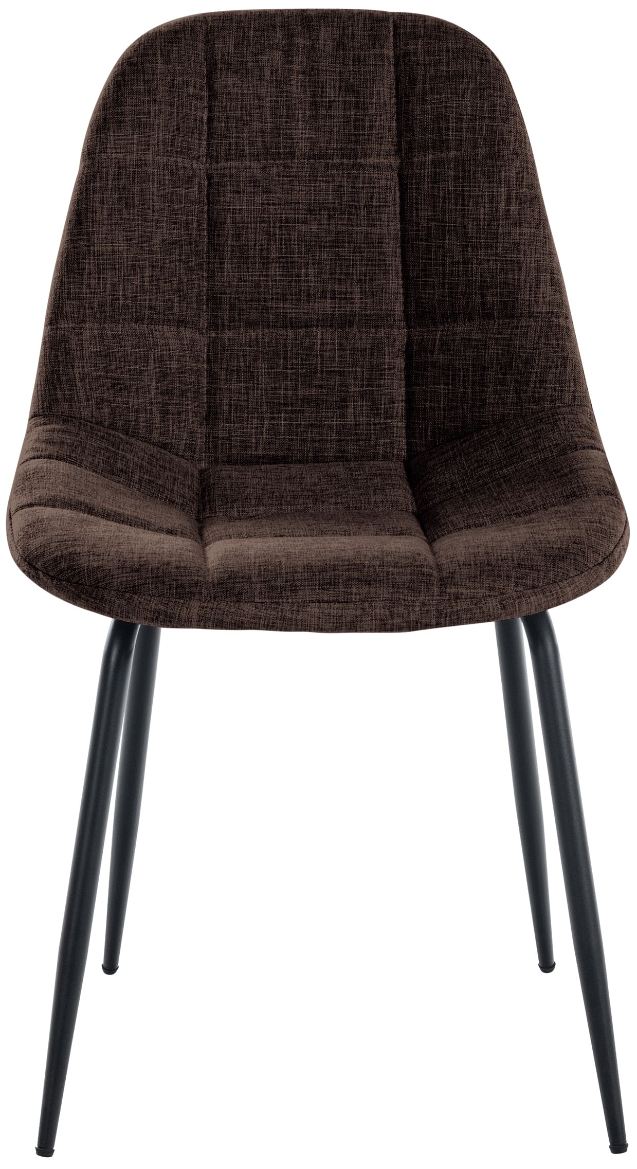 Chaise de salle à manger Tom avec Pieds en métal noir