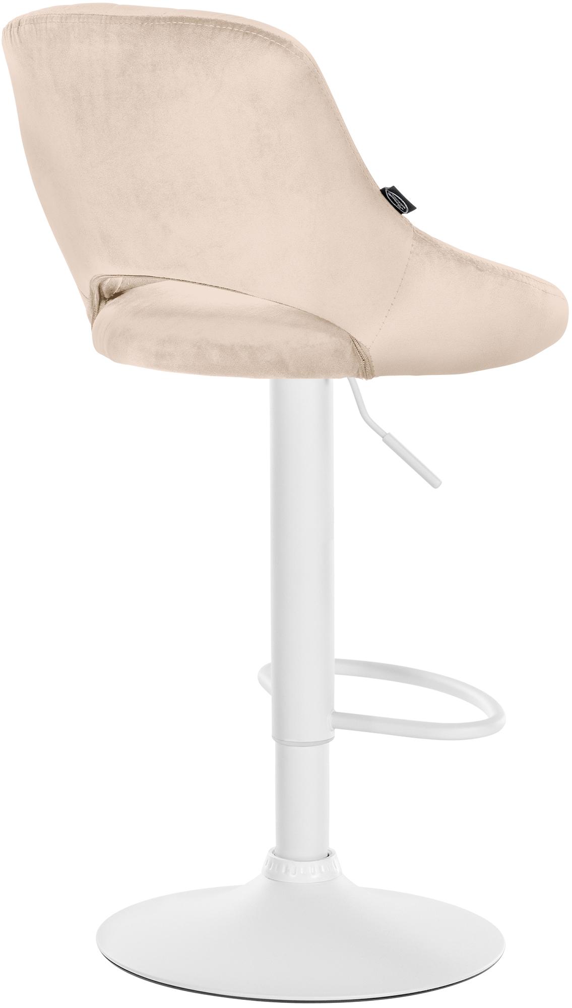 Tabouret de bar Milet en velours